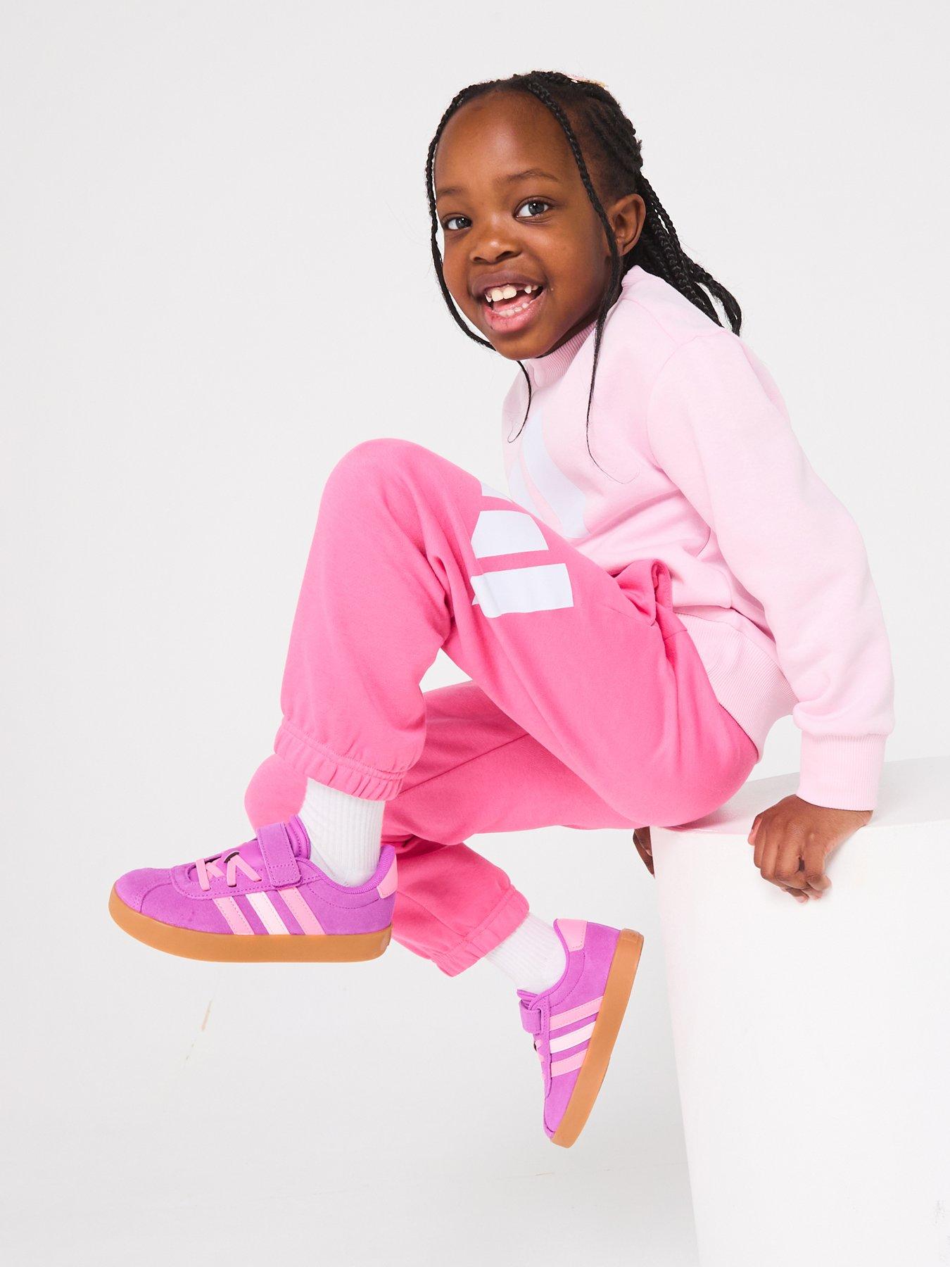 Image 6 of 6 of adidas Sportswear Kids Unisex Essentials Jogger Set - Pink