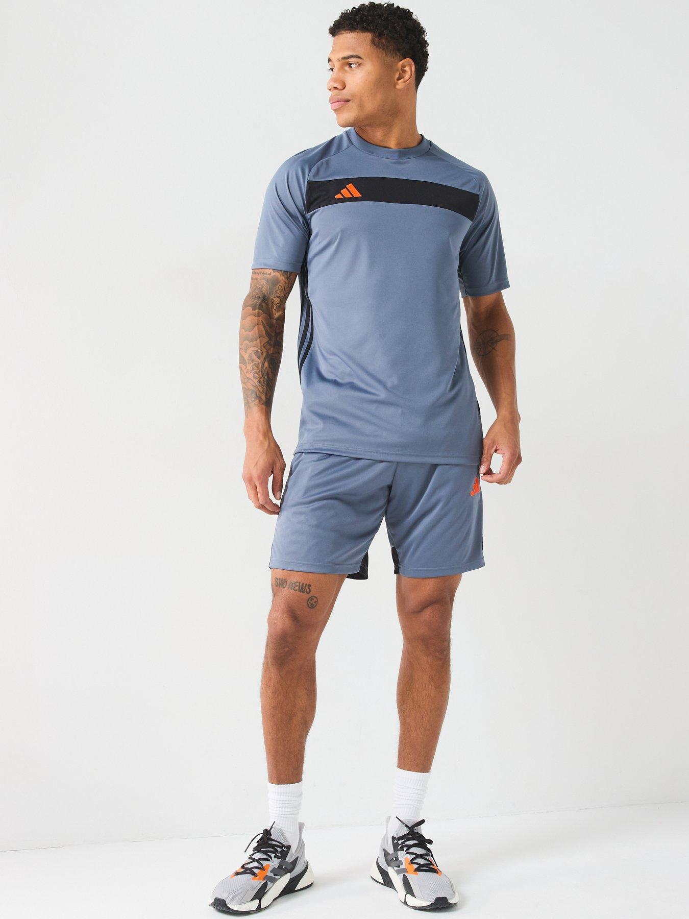 adidas-mens-tiro-essentials-short-greyorangeback