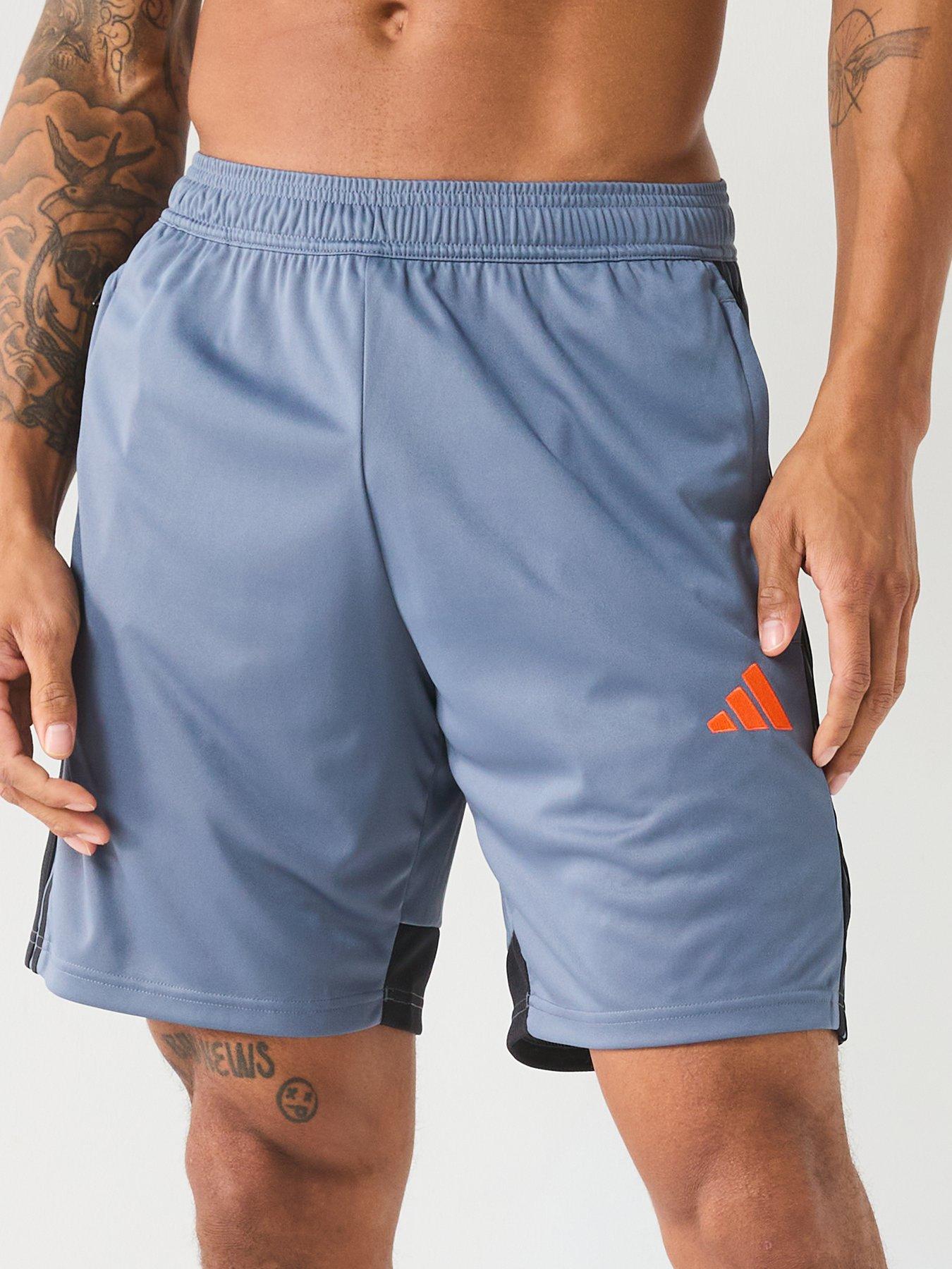 adidas-mens-tiro-essentials-short-greyorangeoutfit