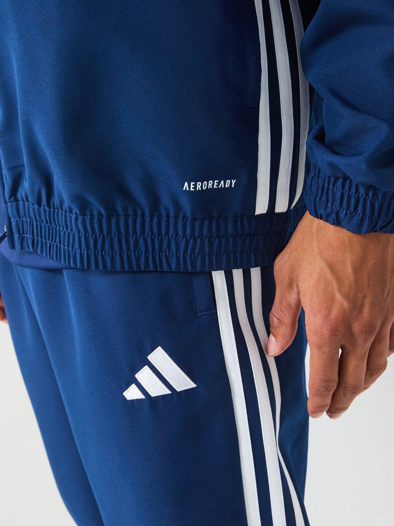 Image 4 of 6 of adidas Mens Tiro Essentials Woven Hoody - Navy