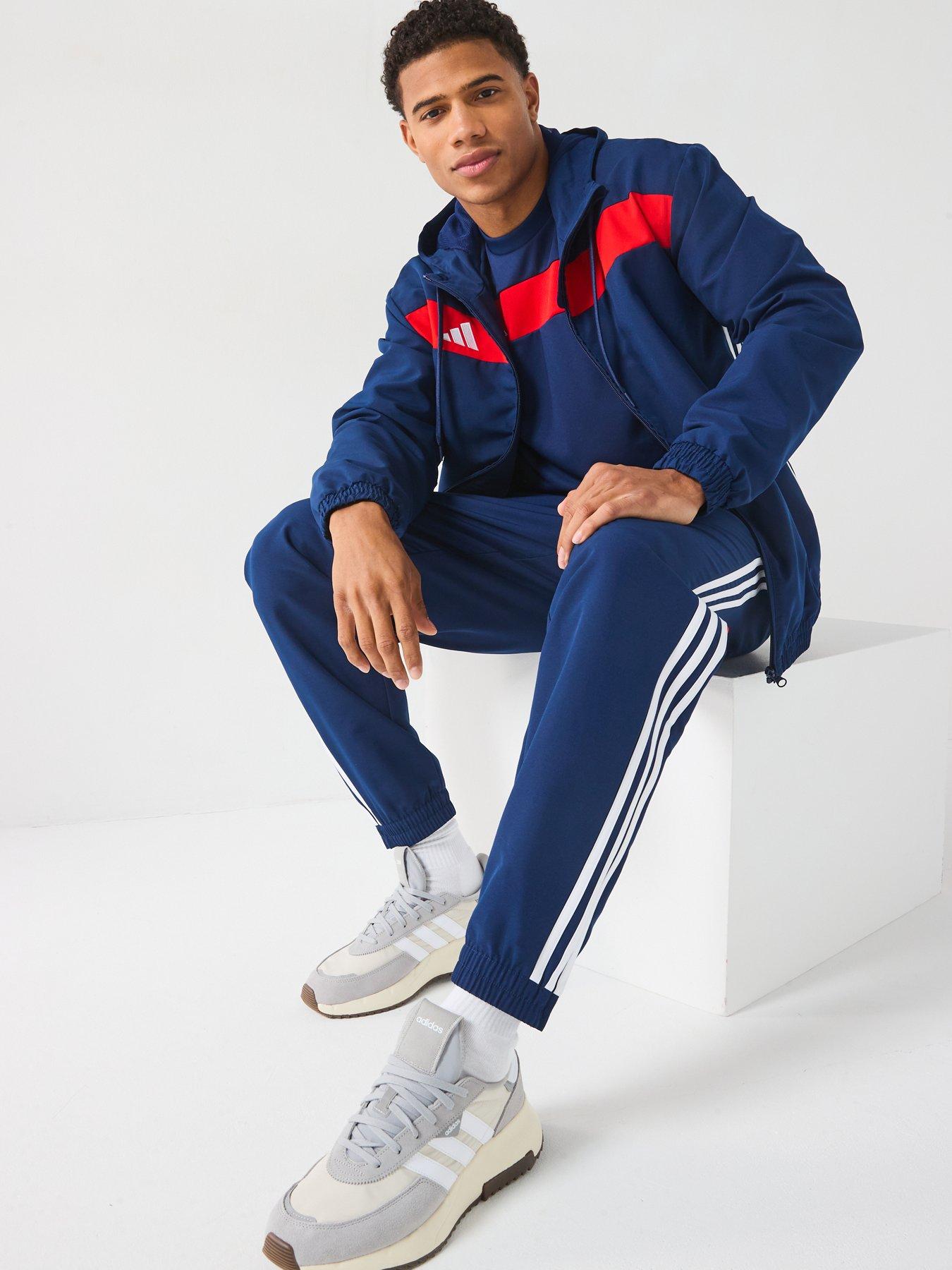 Image 5 of 6 of adidas Mens Tiro Essentials Woven Hoody - Navy