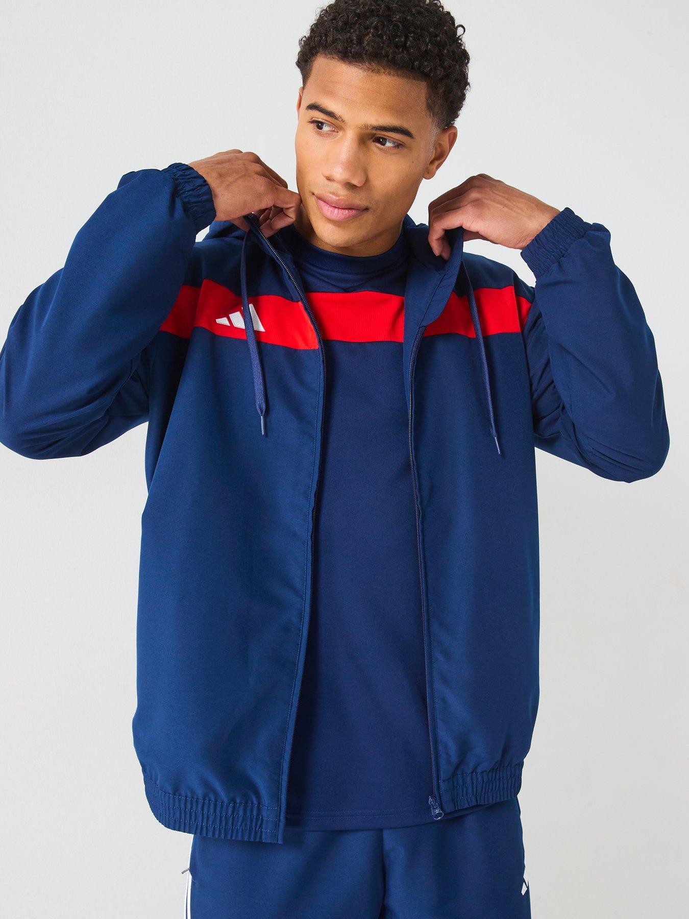 Image 6 of 6 of adidas Mens Tiro Essentials Woven Hoody - Navy