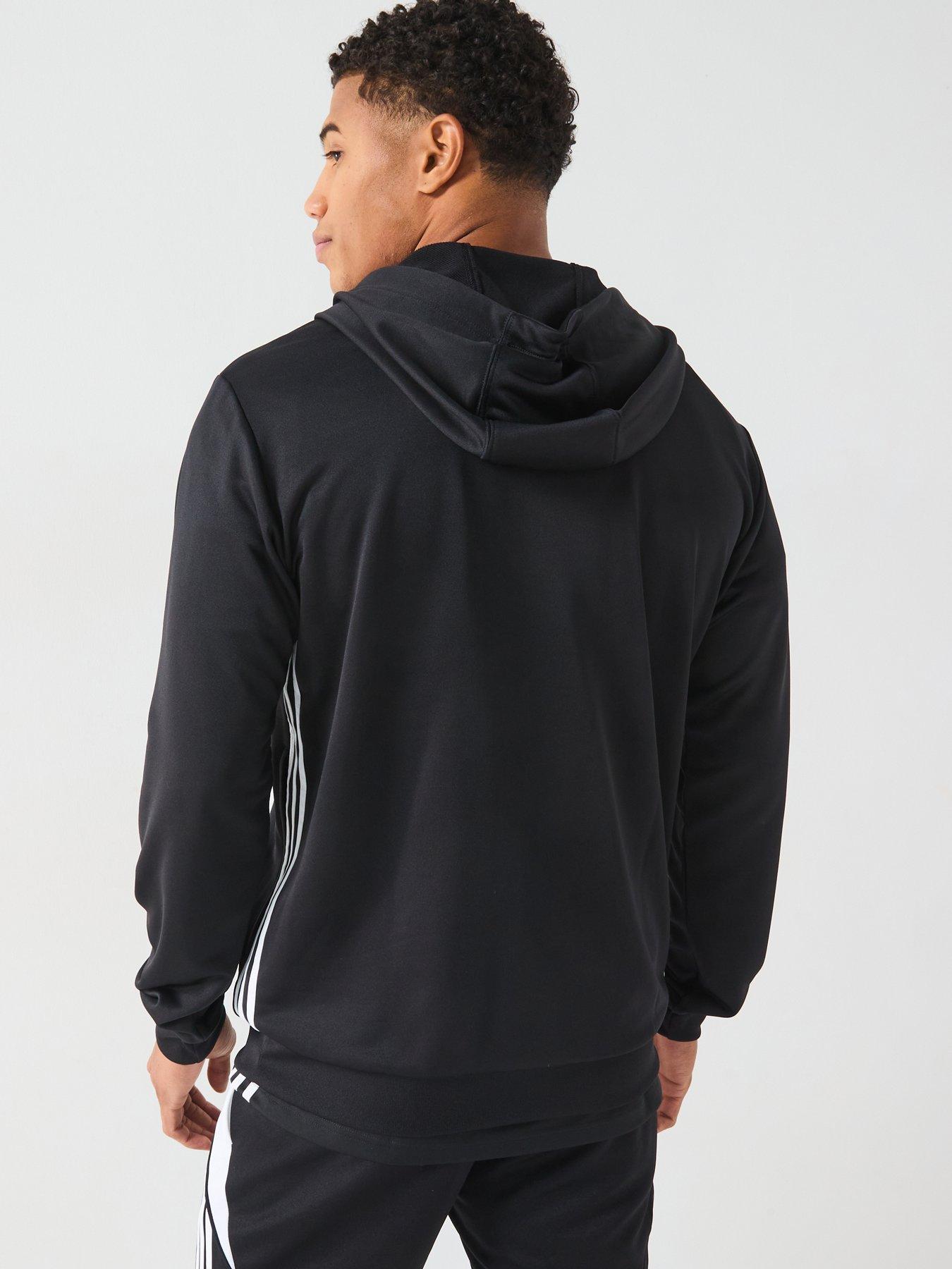 Image 2 of 6 of adidas Mens Tiro Essentials 1/4 Zip Hoodie - Black