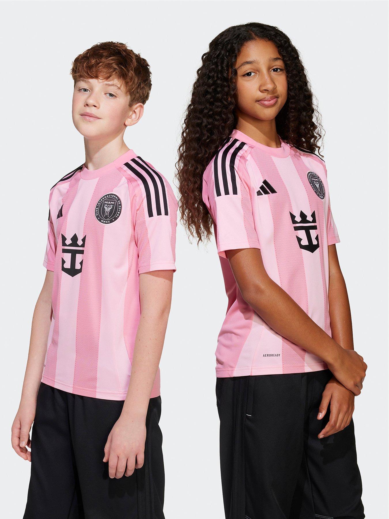 Image of adidas Junior Inter Miami Home Shirt - Pink