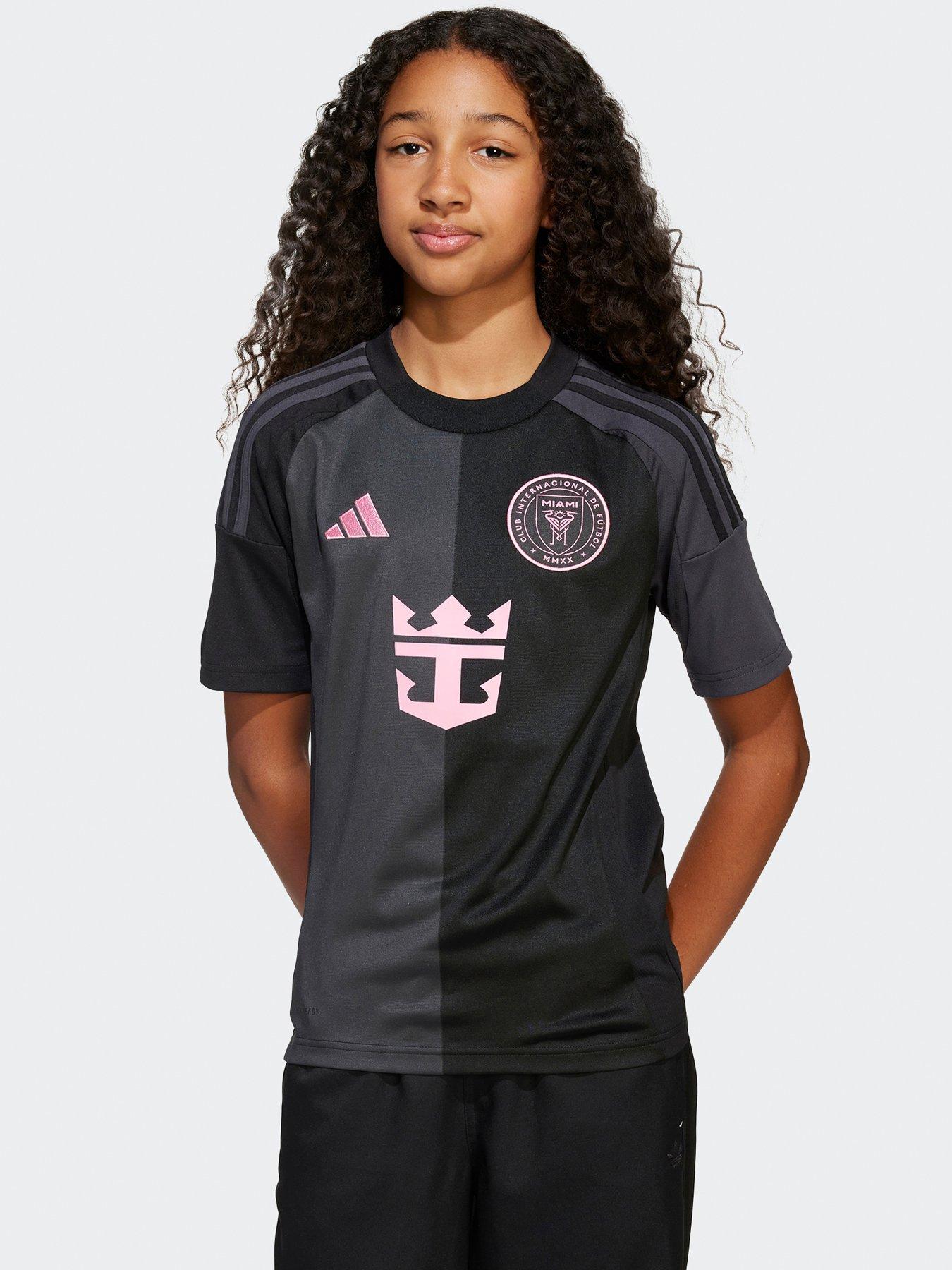 Image of adidas Junior Inter Miami Away Shirt - Black