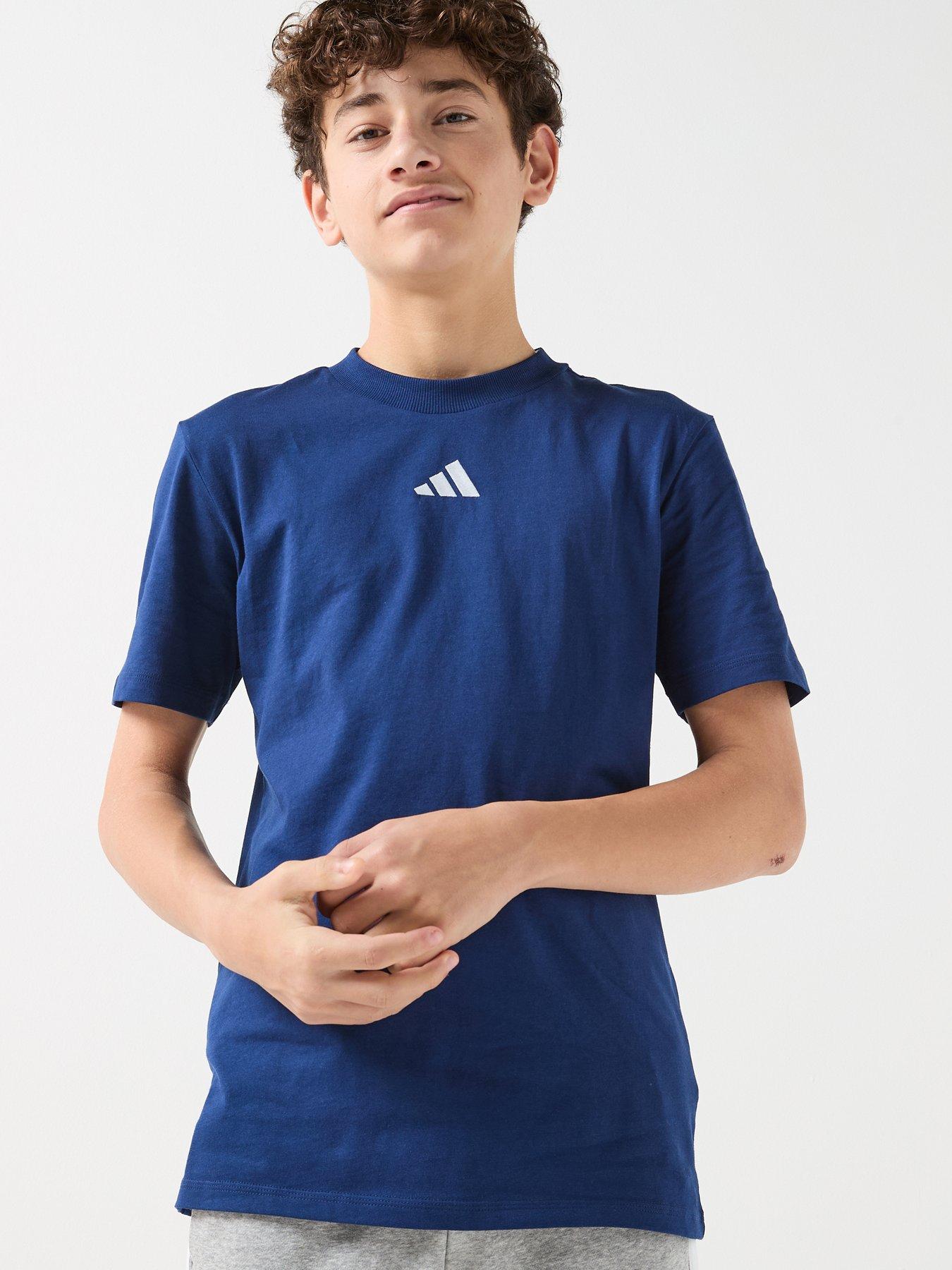 adidas-sportswear-junior-boys-essentials-t-shirt-blue