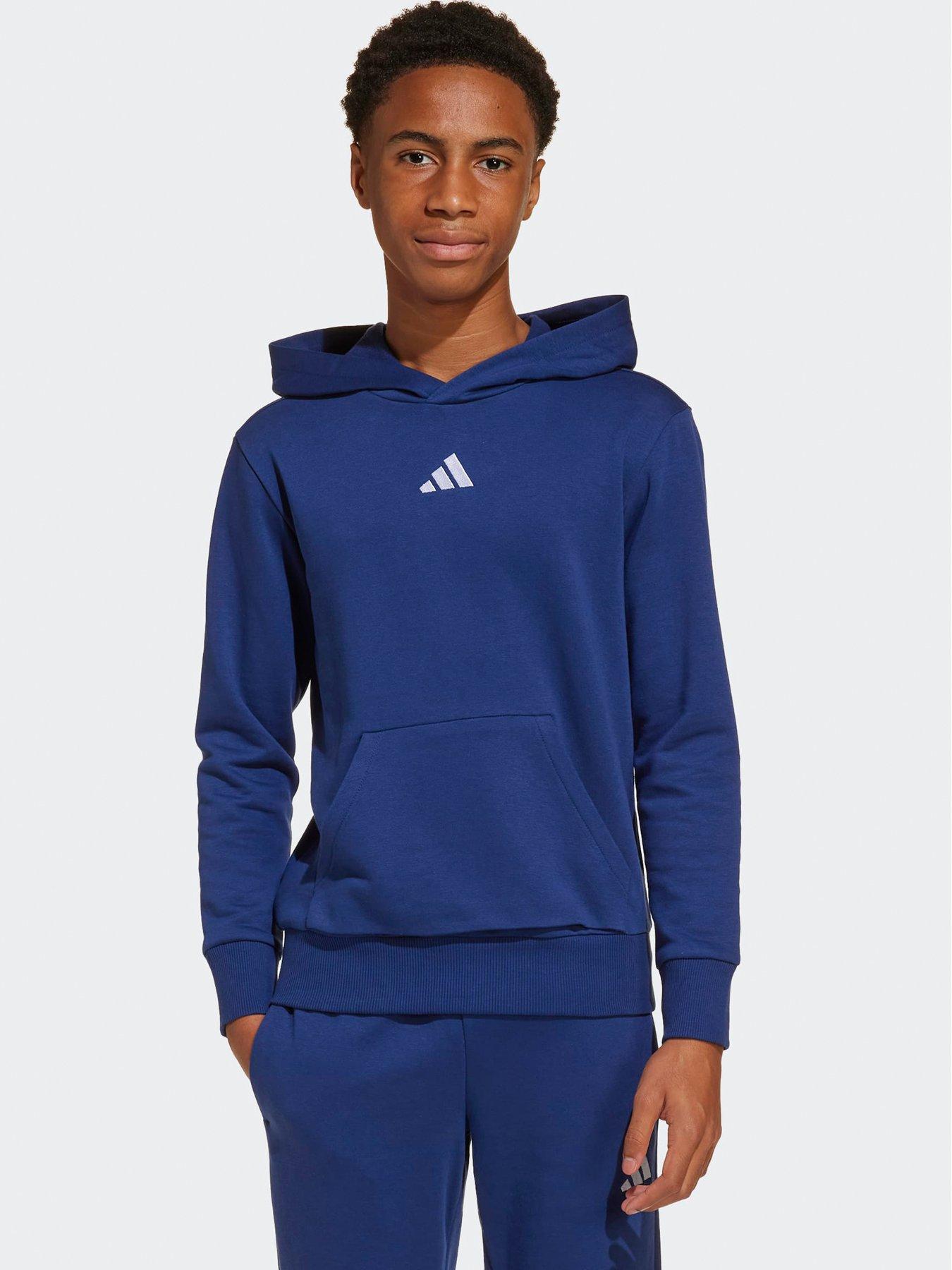 Image 1 of 5 of adidas Sportswear Junior Boys Essentials Hoodie - Blue
