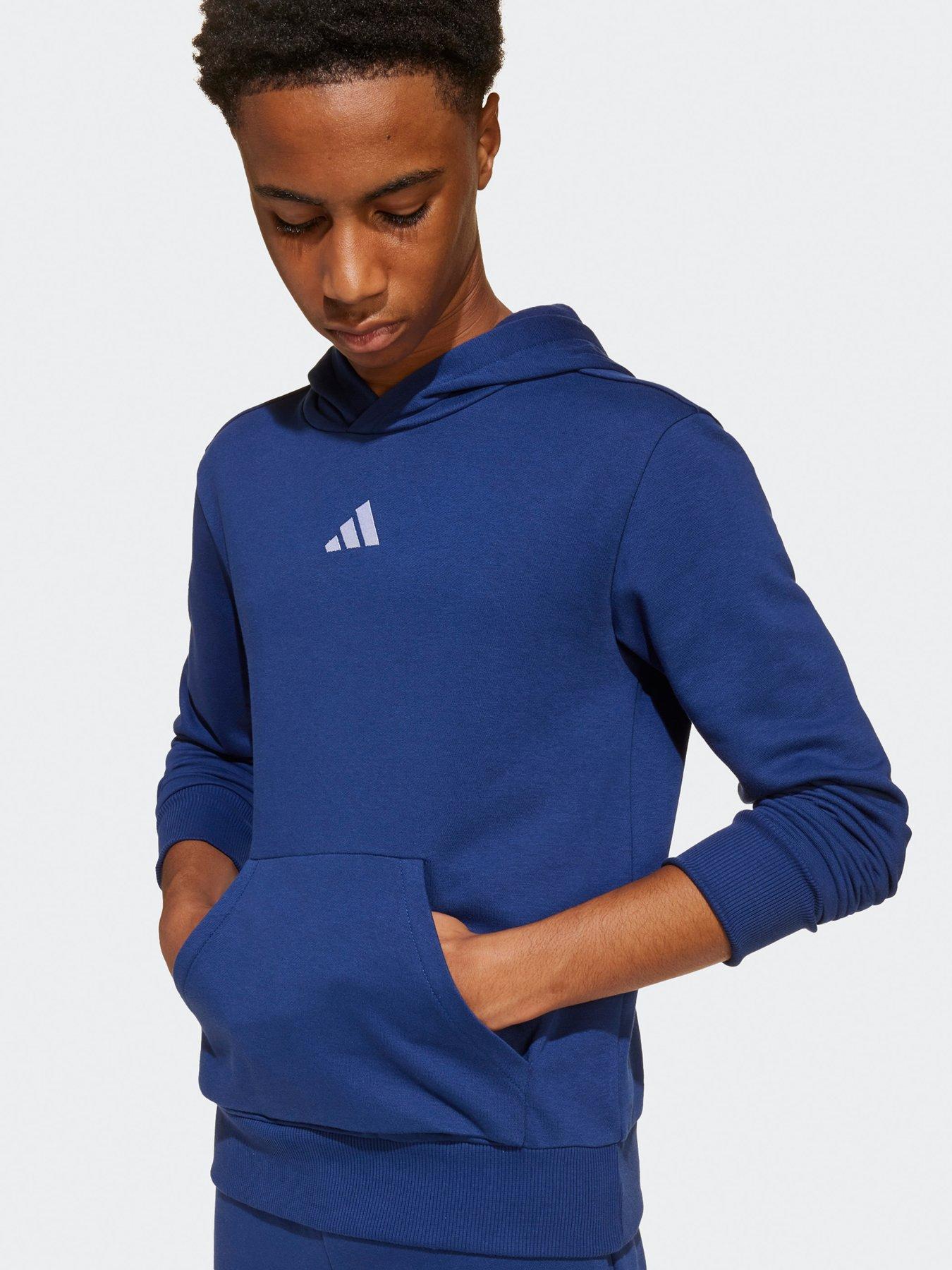 Image 5 of 5 of adidas Sportswear Junior Boys Essentials Hoodie - Blue
