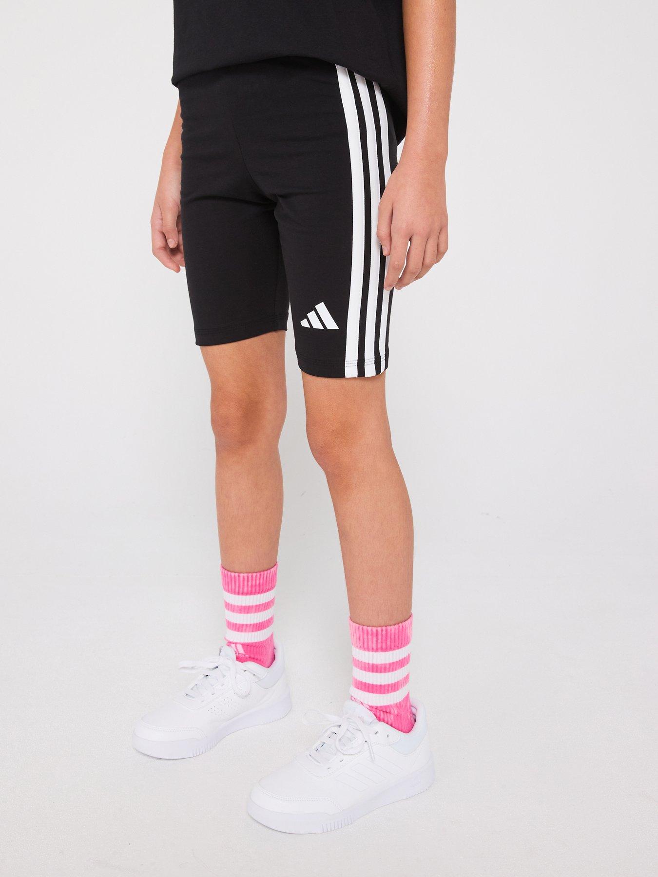 Image of adidas Sportswear Junior Girls Essentials Biker Shorts  - Black