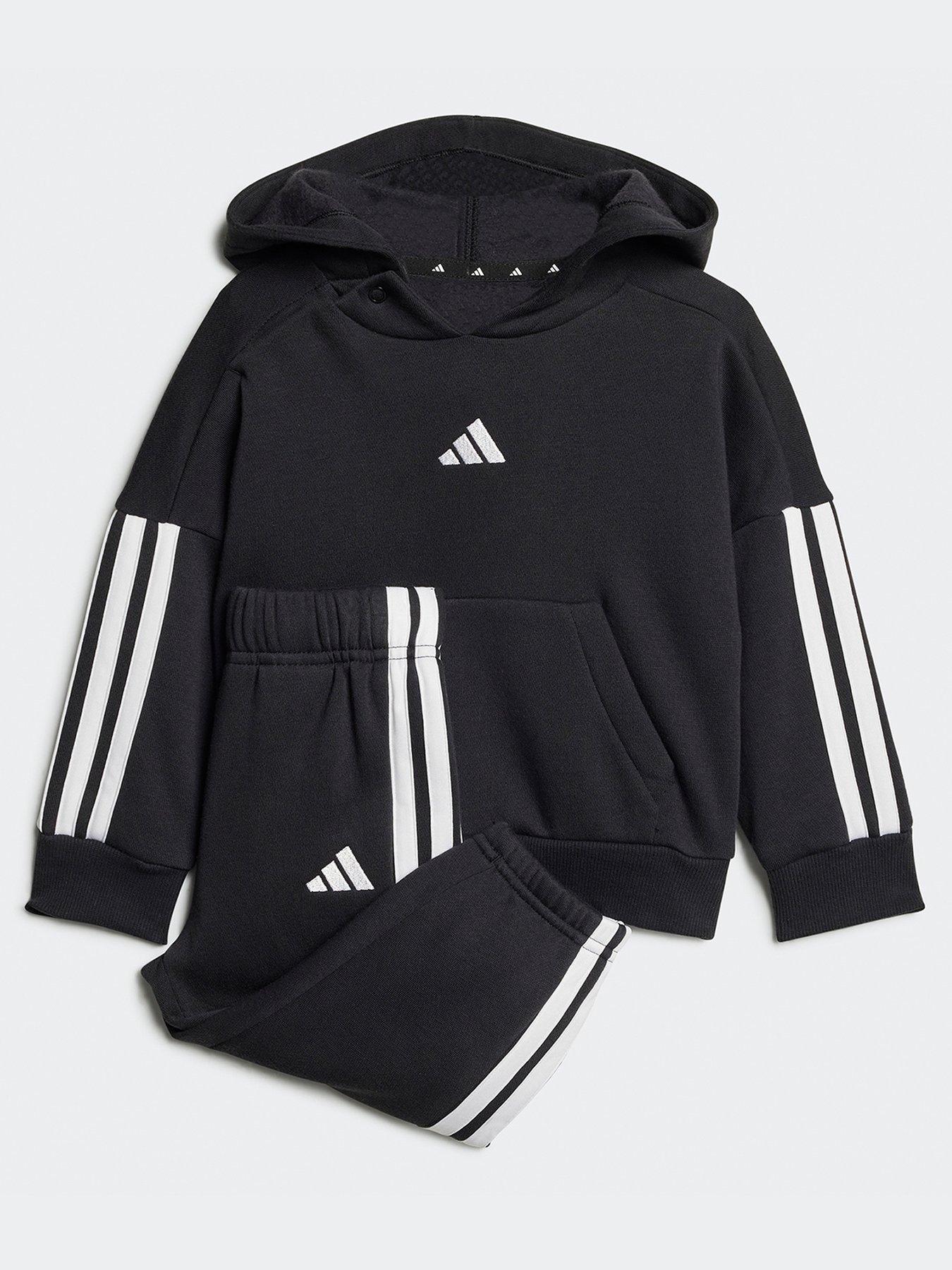 Image 1 of 5 of adidas Sportswear Infant Unisex Essentials Tracksuit  - Black
