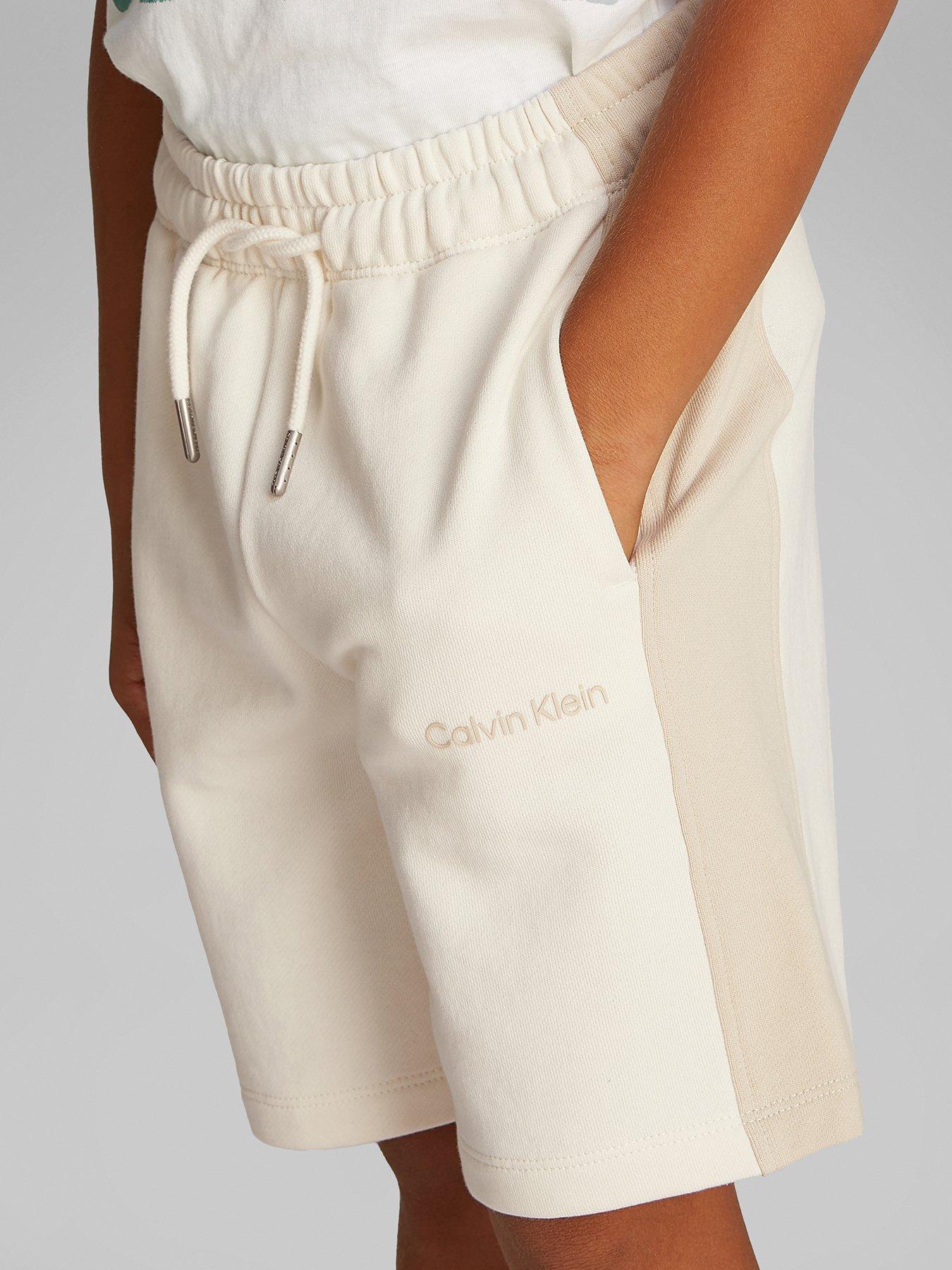 Image 3 of 5 of Calvin Klein Jeans Boys Color Block Relaxed Short - Beige