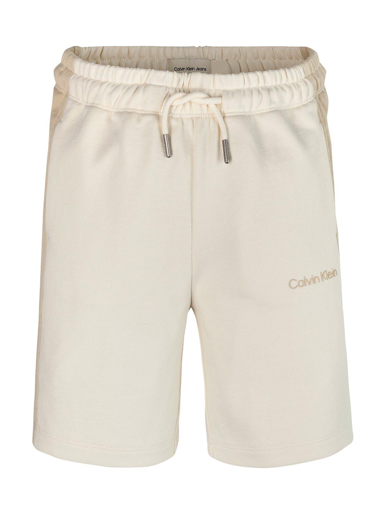 Image 4 of 5 of Calvin Klein Jeans Boys Color Block Relaxed Short - Beige