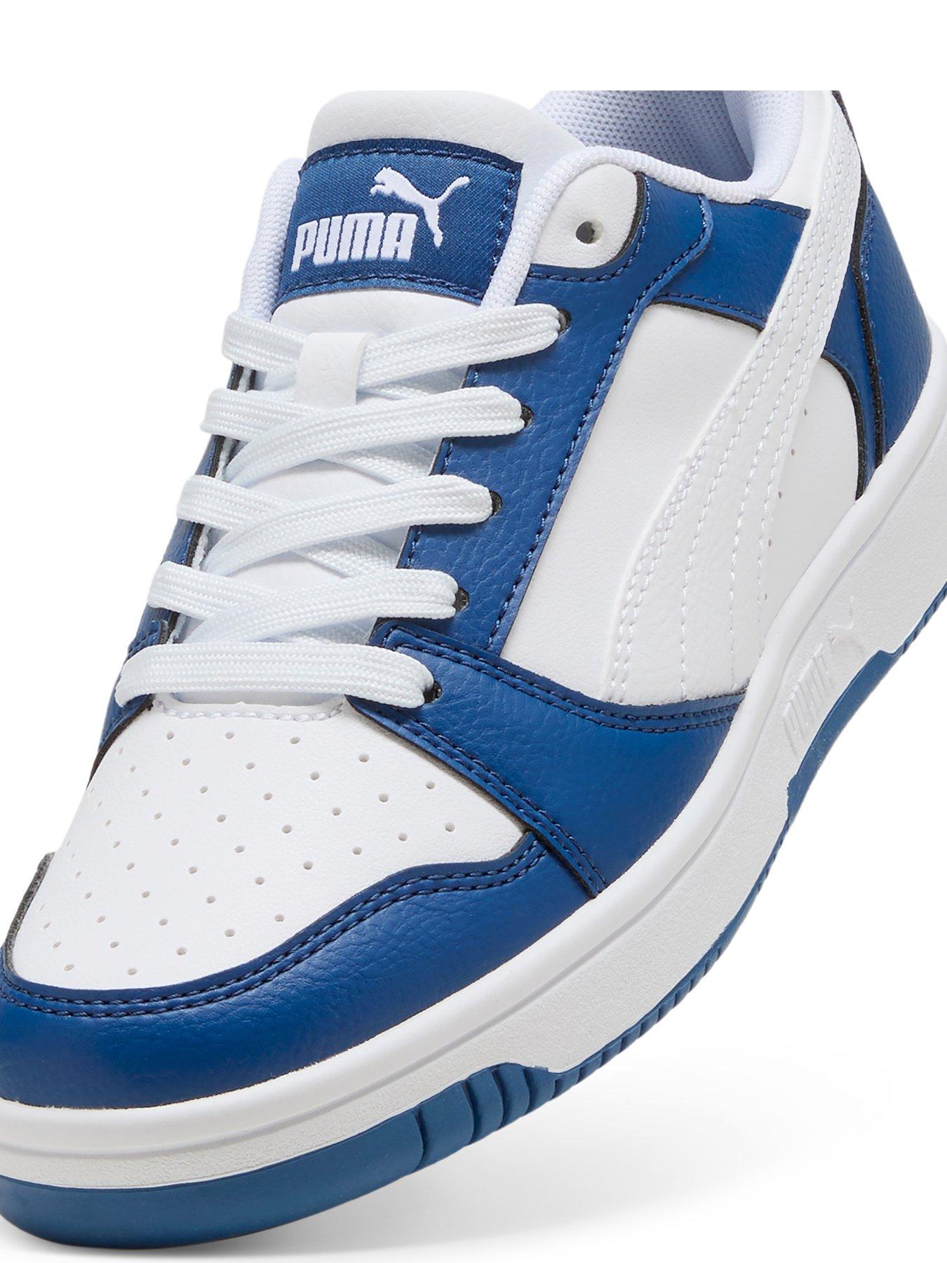 puma-junior-unisex-rebound-v6-low-whiteblueoutfit