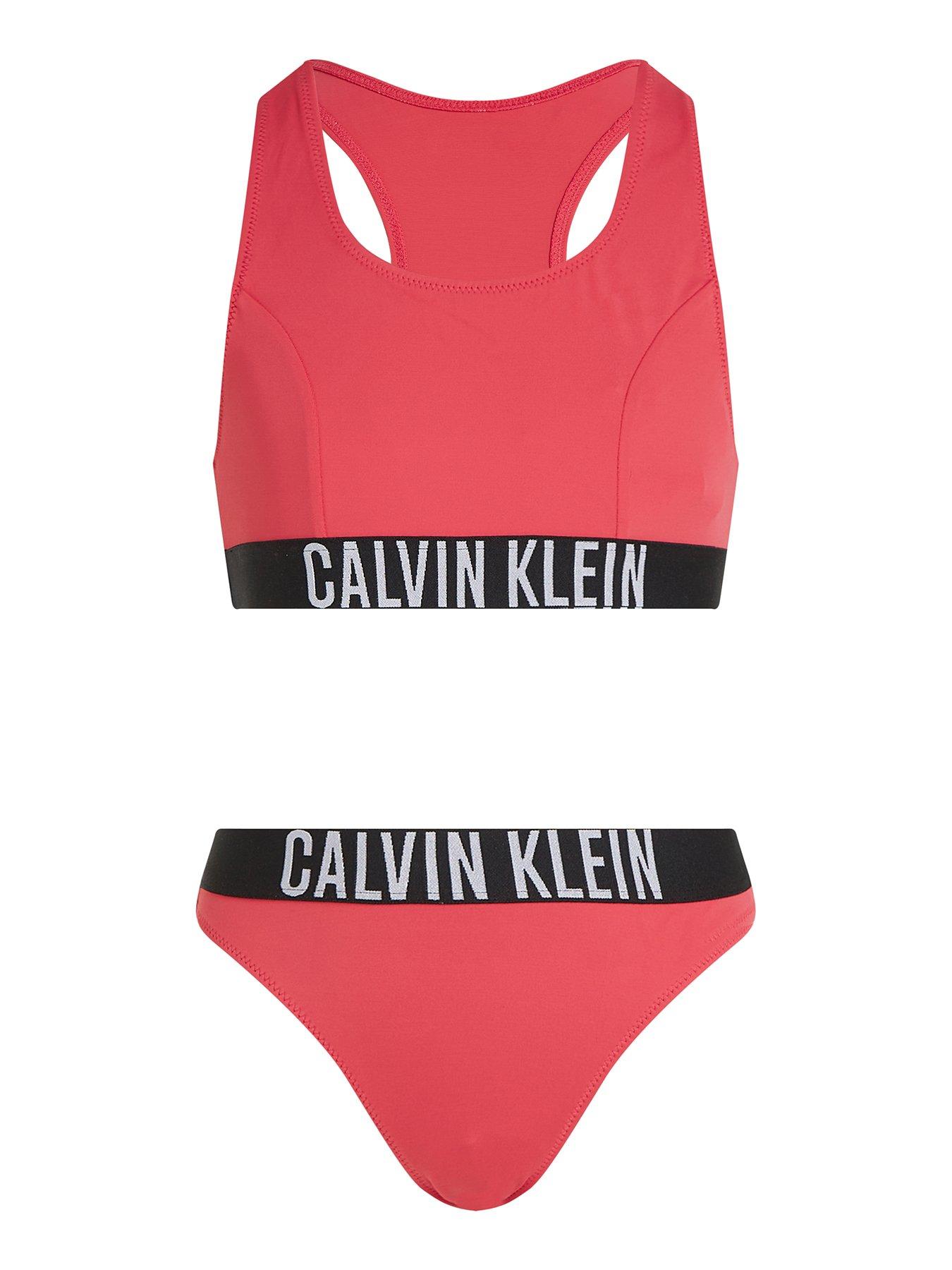 Calvin Klein Girls Bralette Bikini Set - Pink