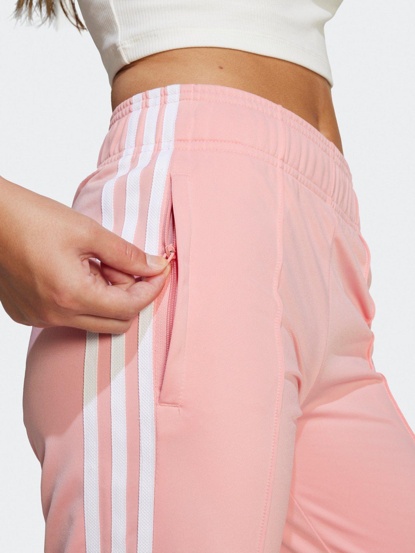 adidas-originals-junior-girls-adicolor-wide-tracksuit-bottoms-pinkdetail