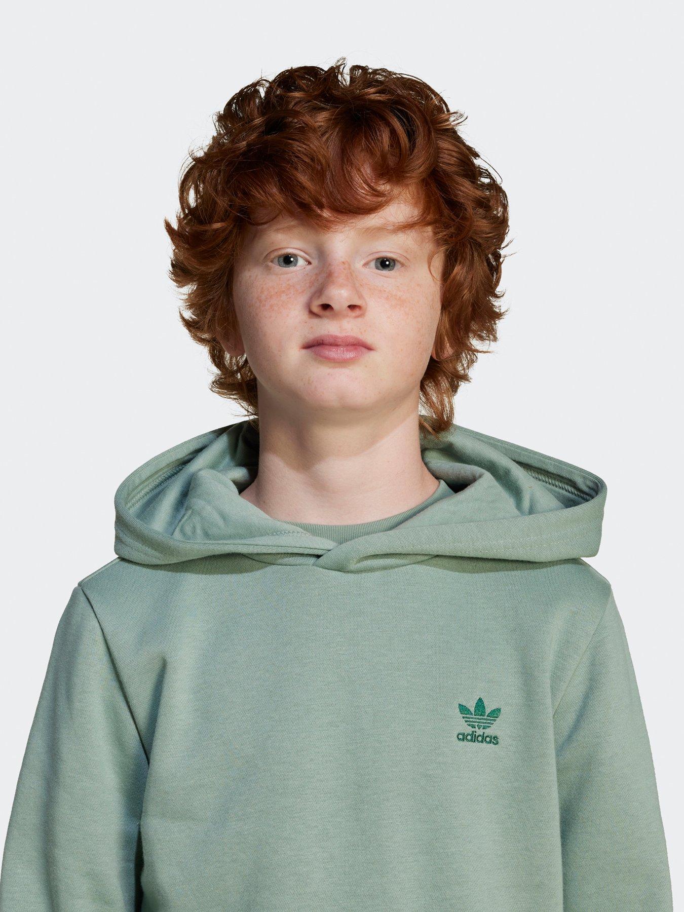 Image 4 of 5 of adidas Originals Junior Boys Hoodie  - Green