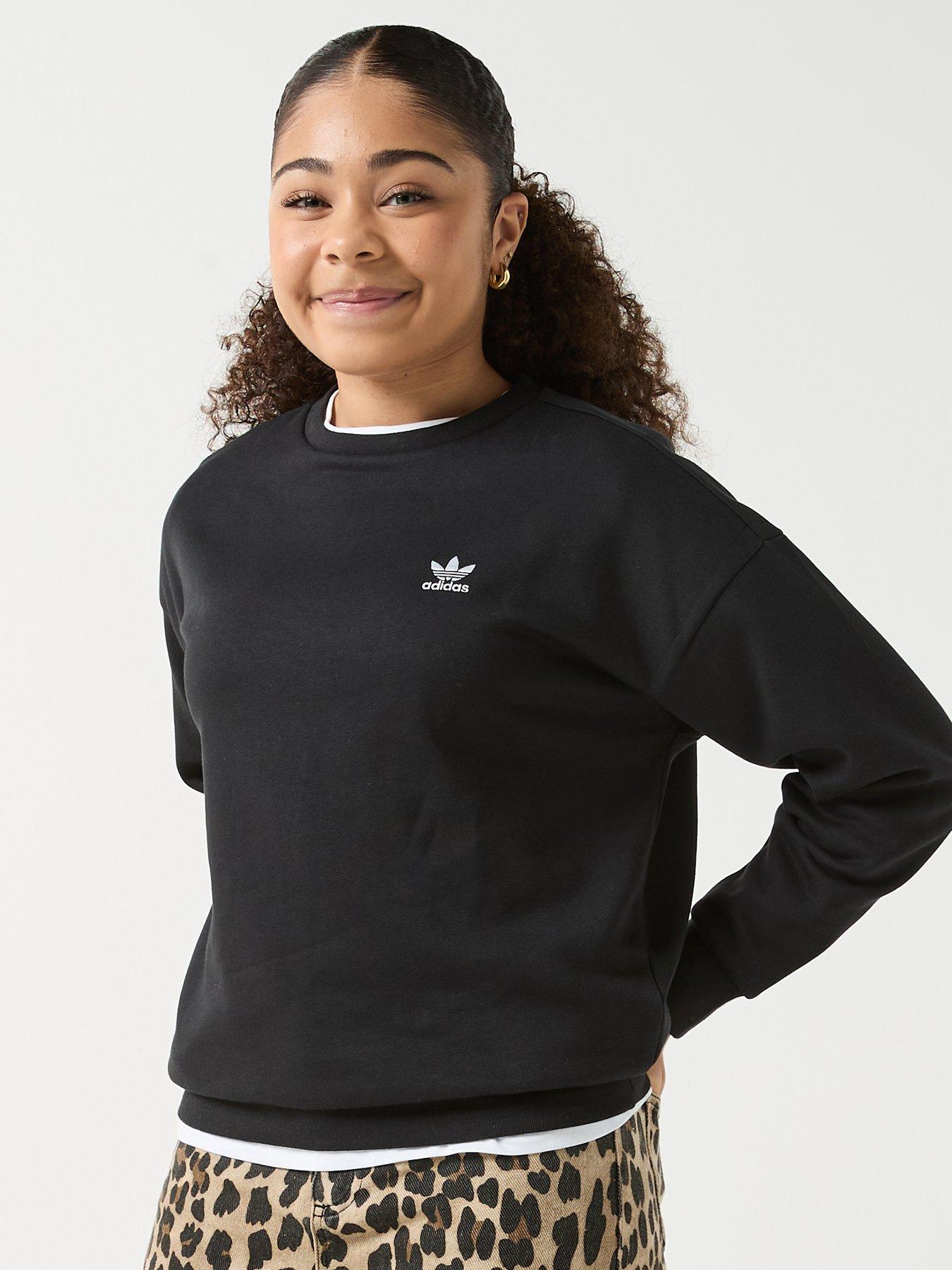 adidas-originals-junior-girls-boyfriend-crew-sweatshirt-black