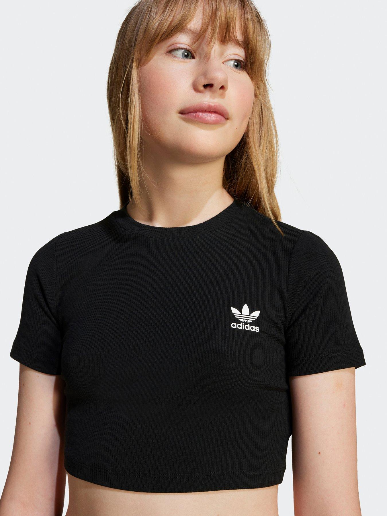 adidas-originals-junior-girls-ribbed-crop-t-shirt-blackdetail