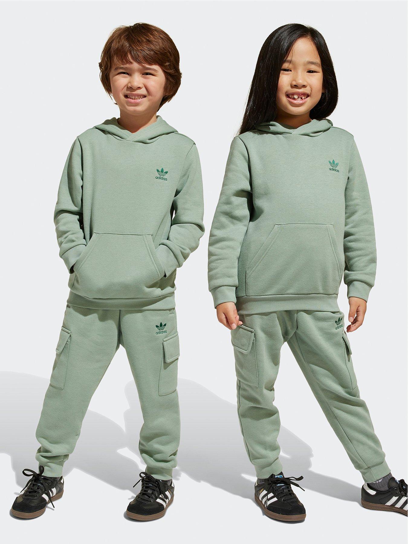 adidas-originals-kids-unisex-12-zip-hoodie-cargo-set-green