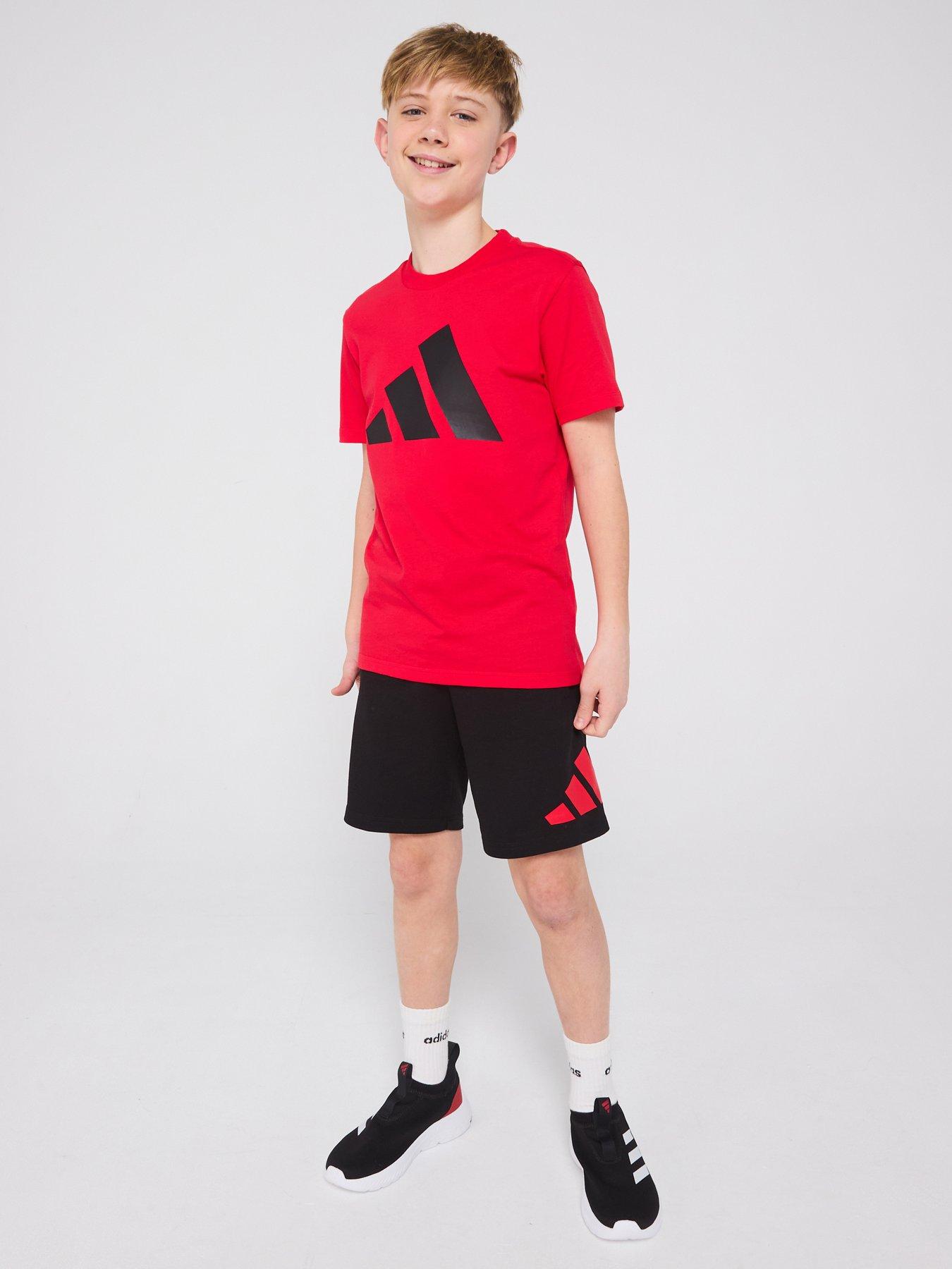 adidas-sportswear-junior-boys-essentials-tee-set-red