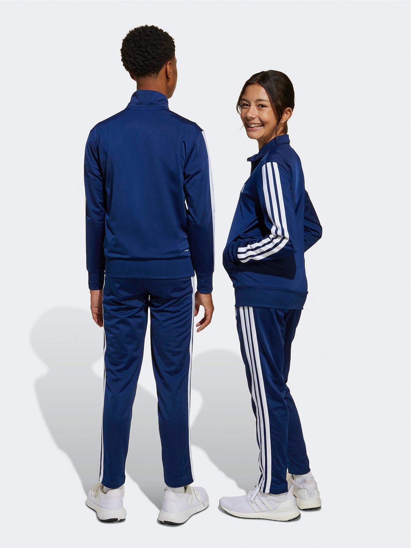 Image 2 of 5 of adidas Sportswear Junior Boys Essentials Climacool Track Suit - Blue