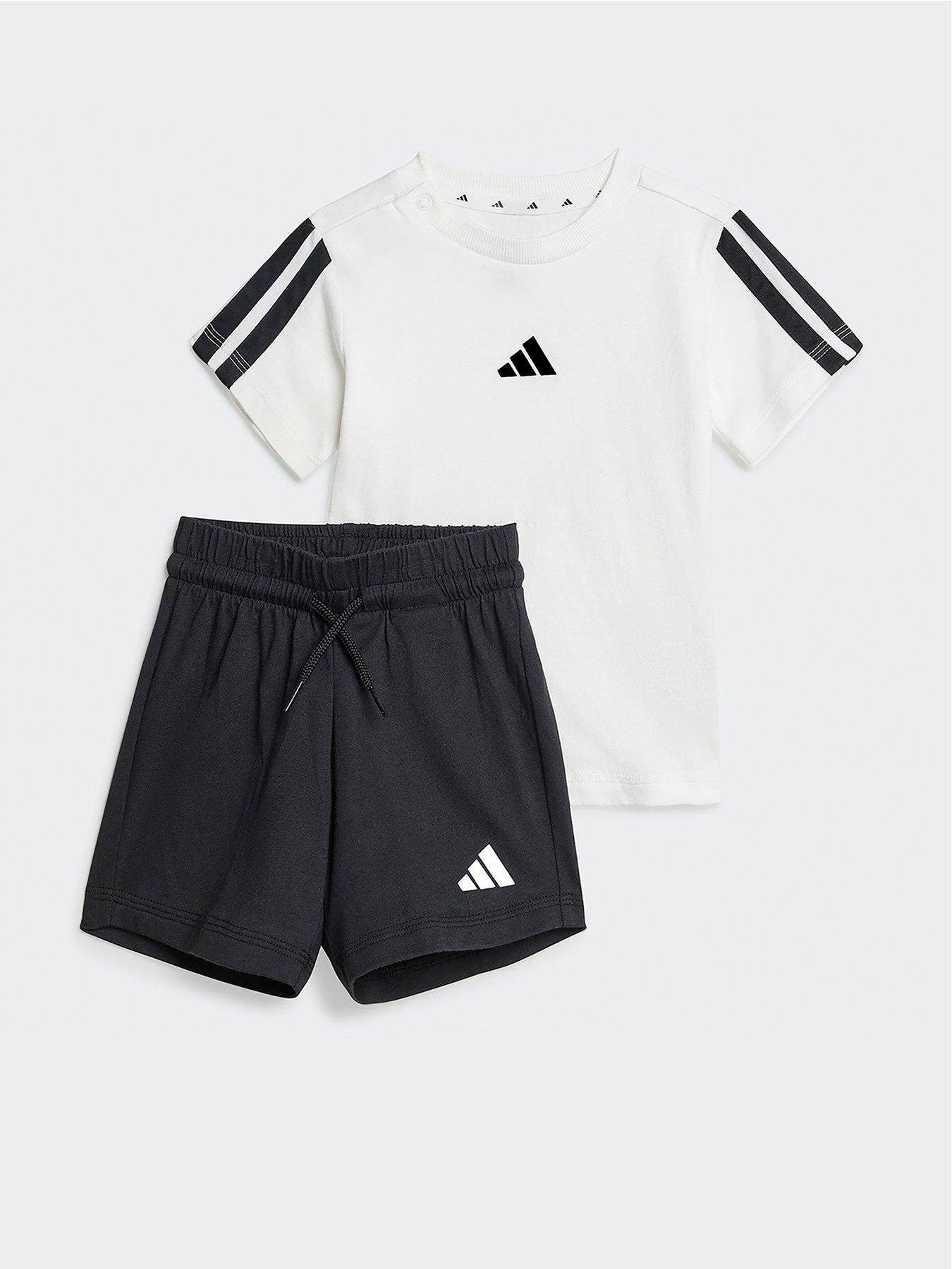Image of adidas Sportswear Infant Unisex Essentials Tee Set  - White