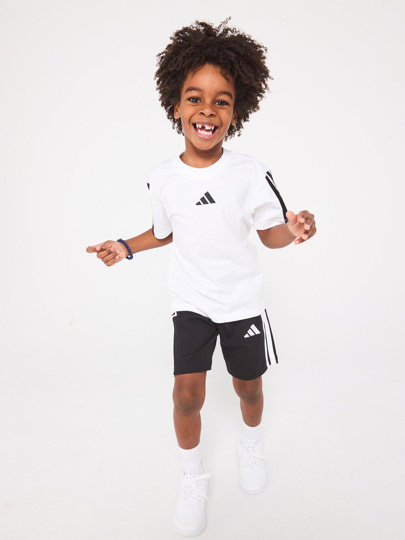 Image 1 of 6 of adidas Sportswear Kids Unisex Essentials Tee Set - White