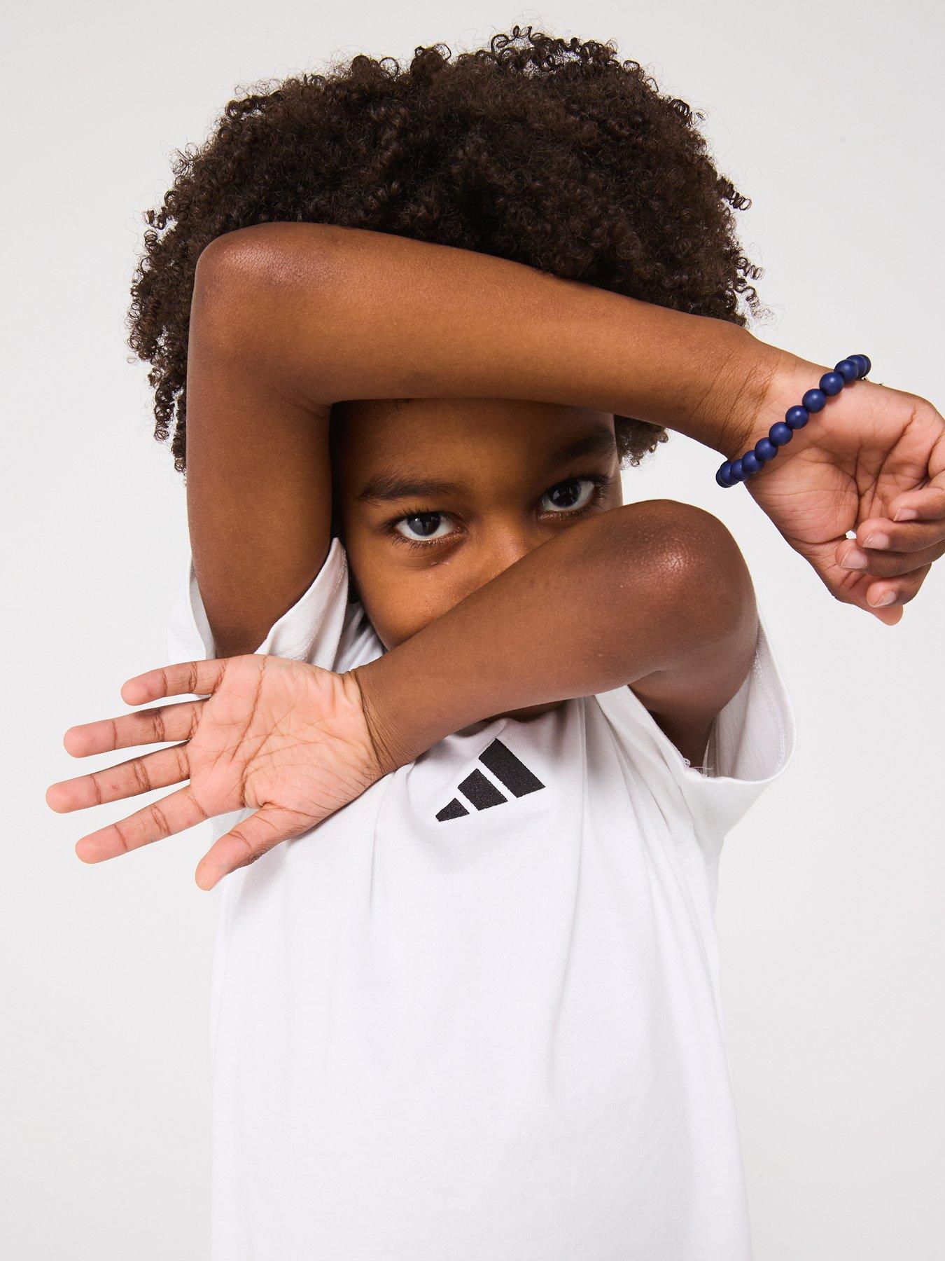 Image 4 of 6 of adidas Sportswear Kids Unisex Essentials Tee Set - White