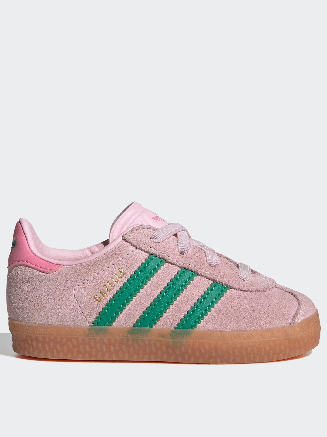 adidas-originals-infant-unisex-gazelle-comfort-closure-elastic-laces-shoes-kids-pink