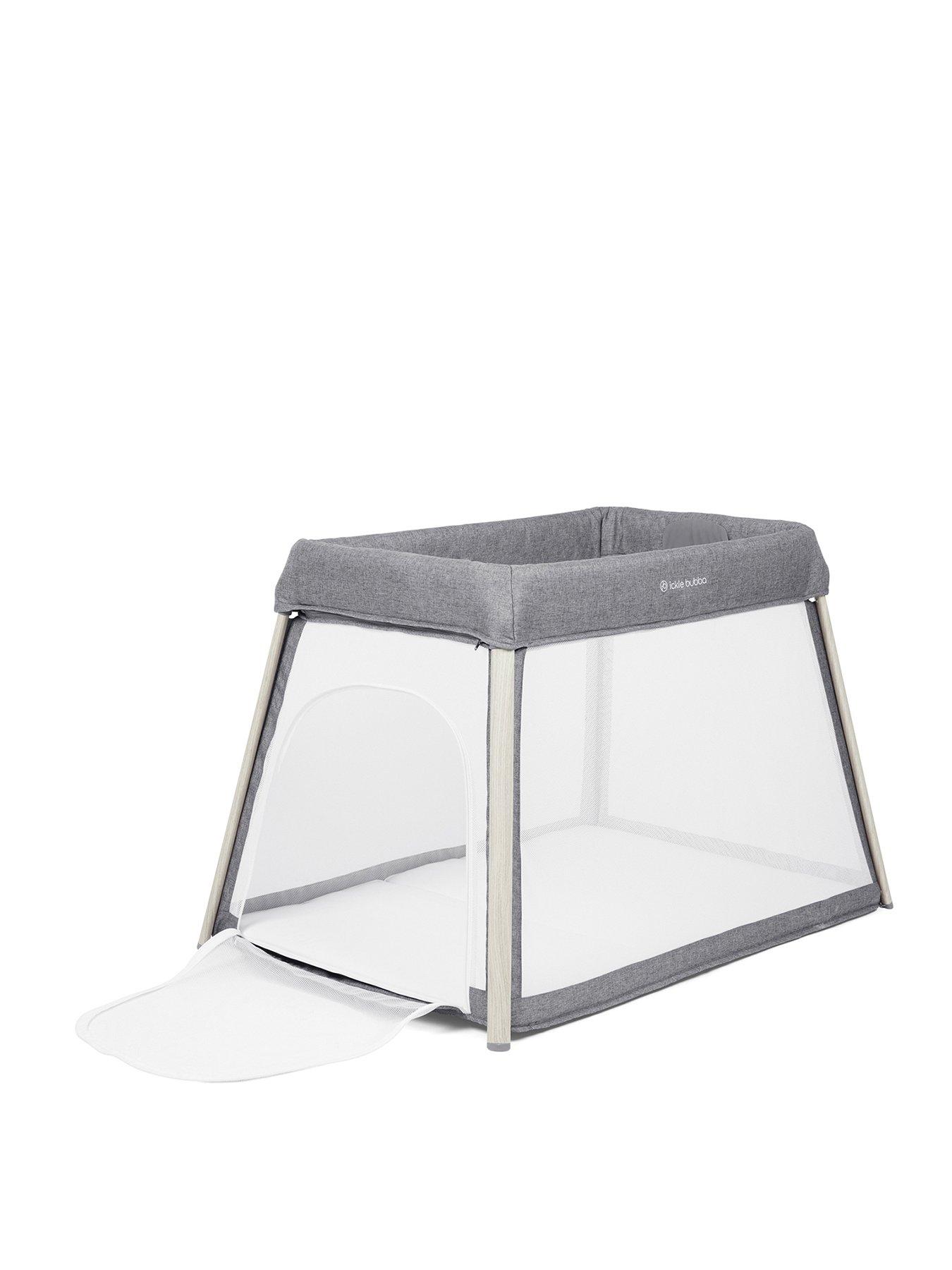 ickle-bubba-scout-3-in-1-travel-crib-cot-and-playpen-ash-greyback