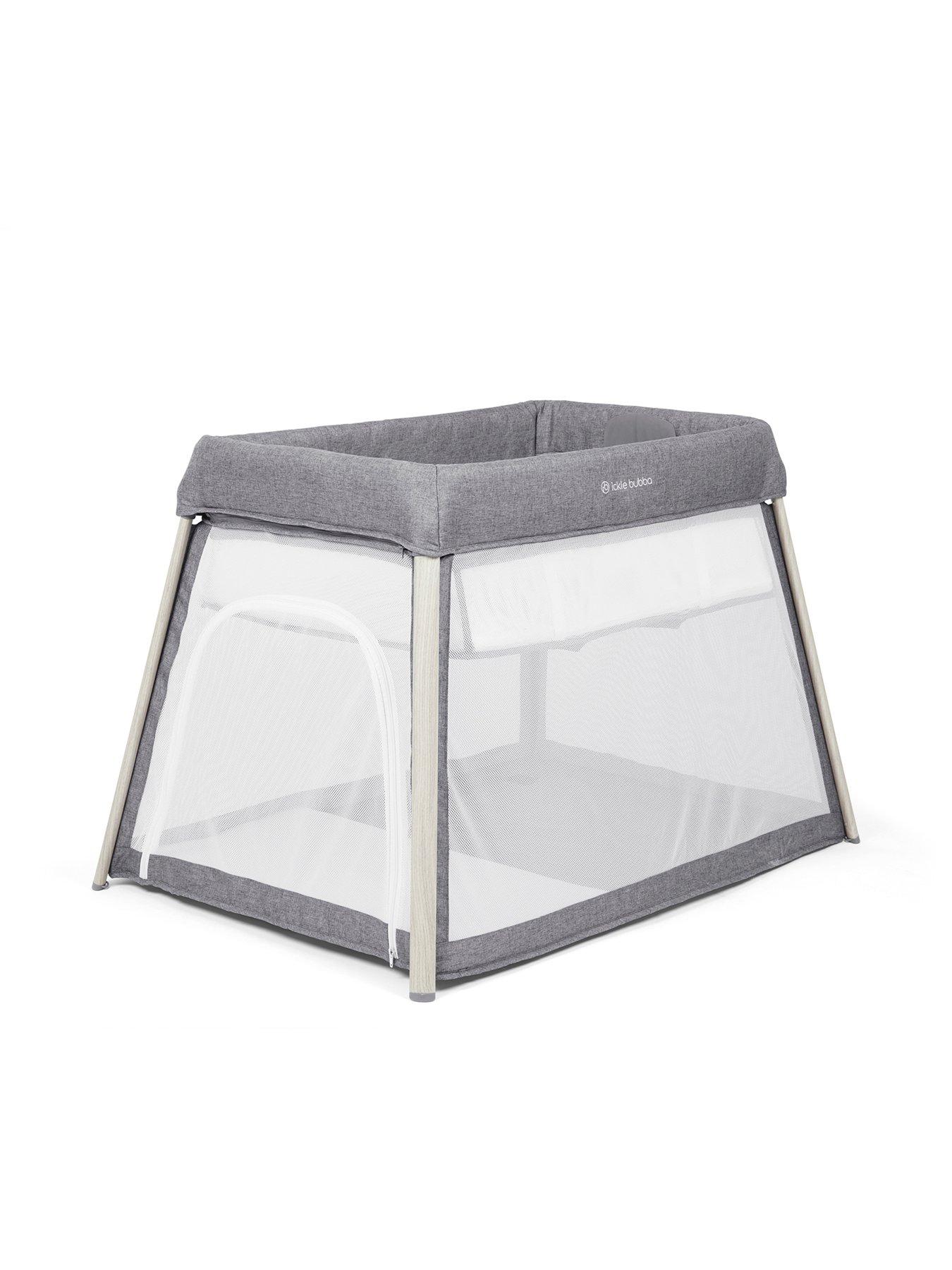 ickle-bubba-scout-3-in-1-travel-crib-cot-and-playpen-ash-greyoutfit