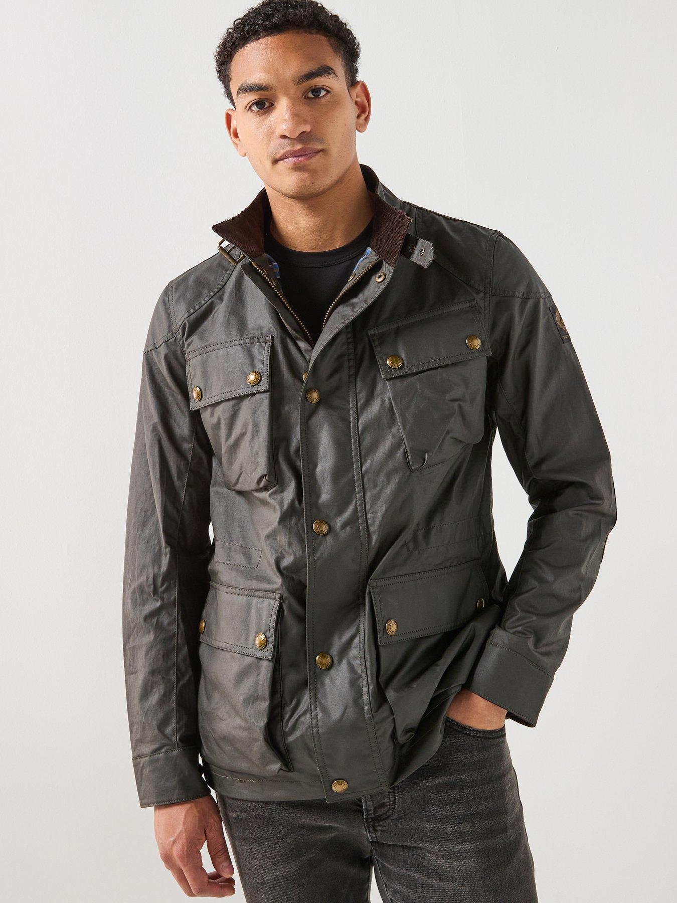 Belstaff Fieldmaster Wax Field Jacket - Dark Khaki