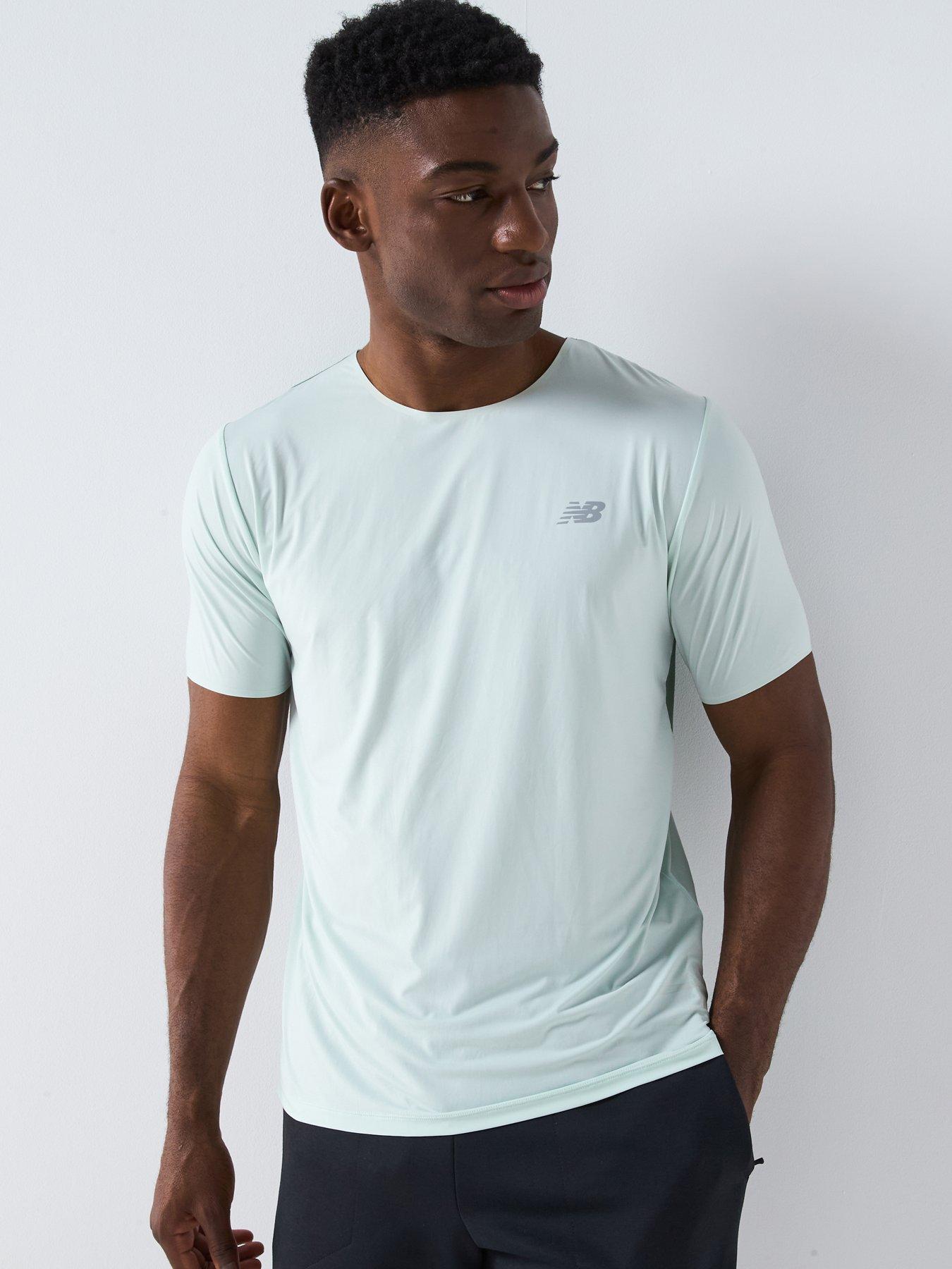 New Balance Mens Running Race Day T-Shirt - Clayash (Cys) - Green