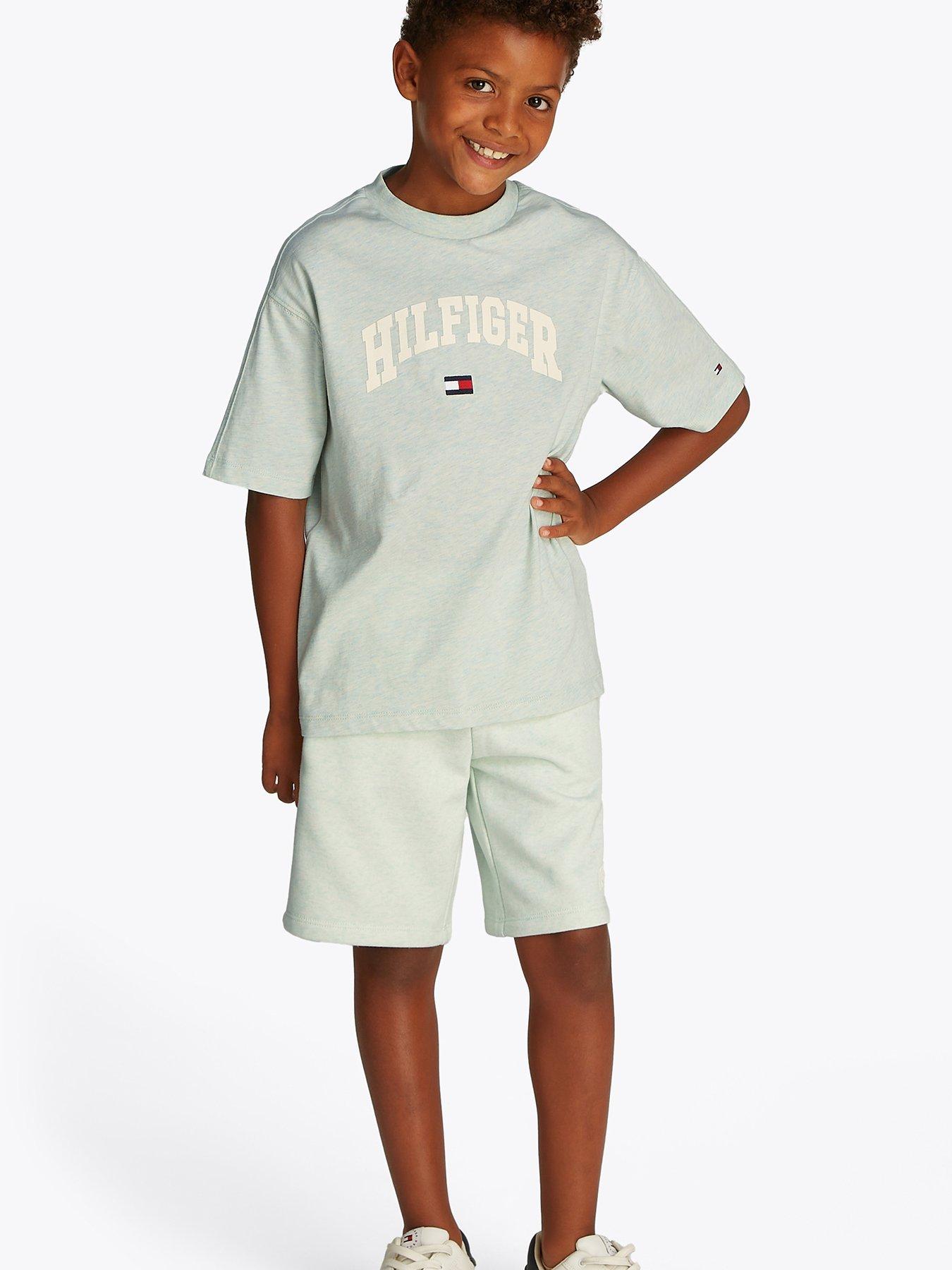 Tommy Hilfiger Boys Varsity Short Sleeve T-Shirt - Light Green