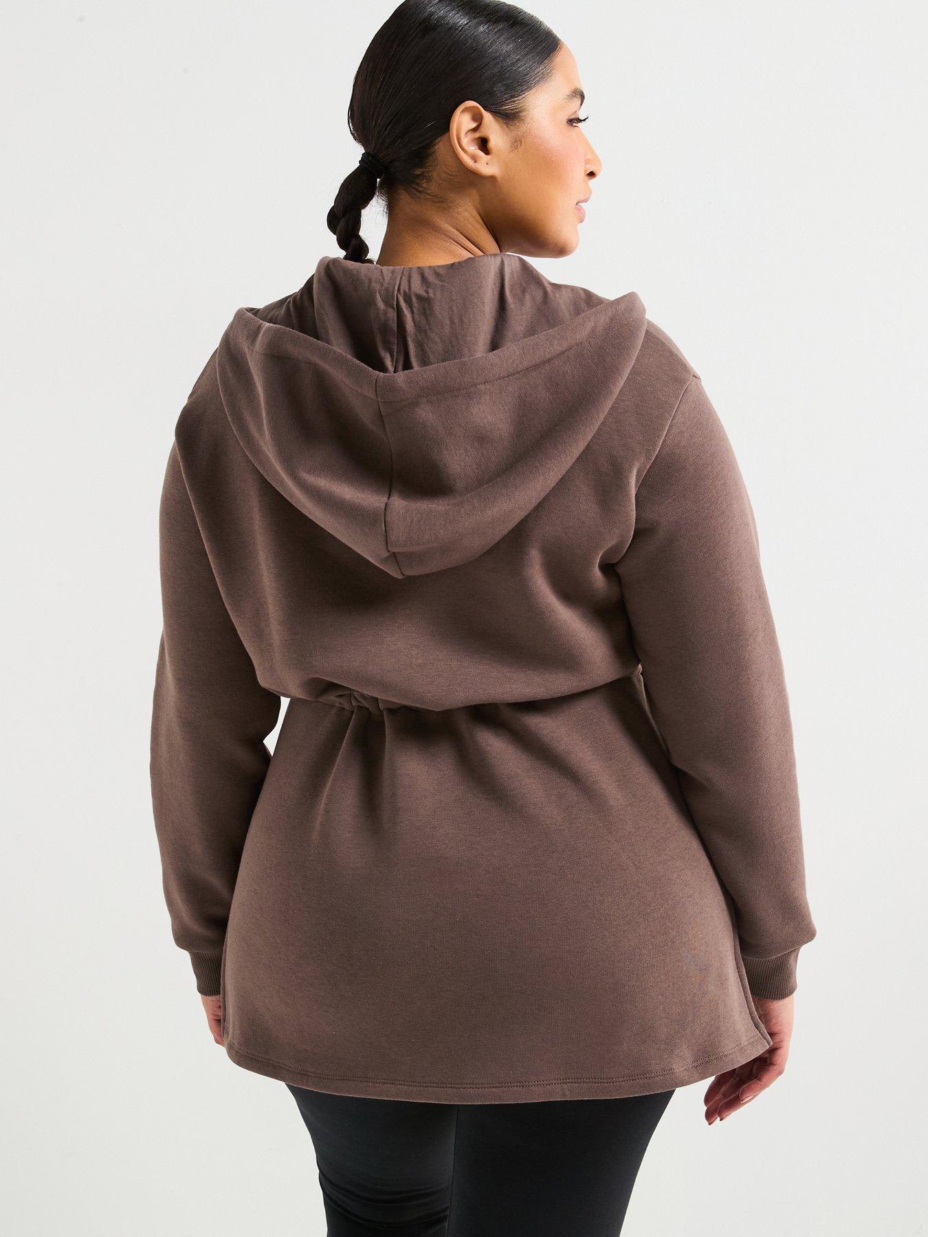 v-by-very-curve-zip-through-hoodie-brownstillFront