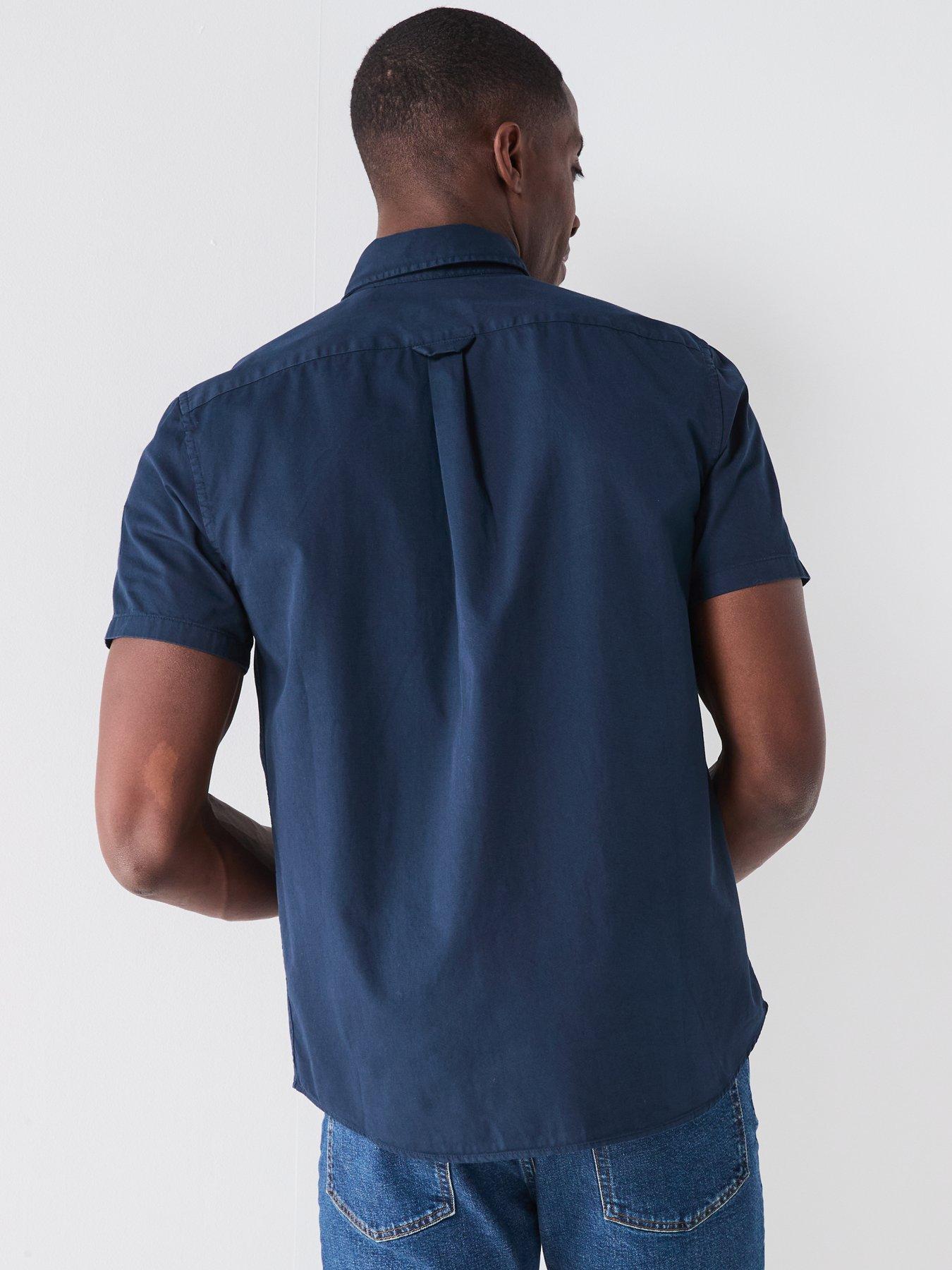 Image 2 of 6 of Belstaff Scale Short Sleeve Shirt - Navy