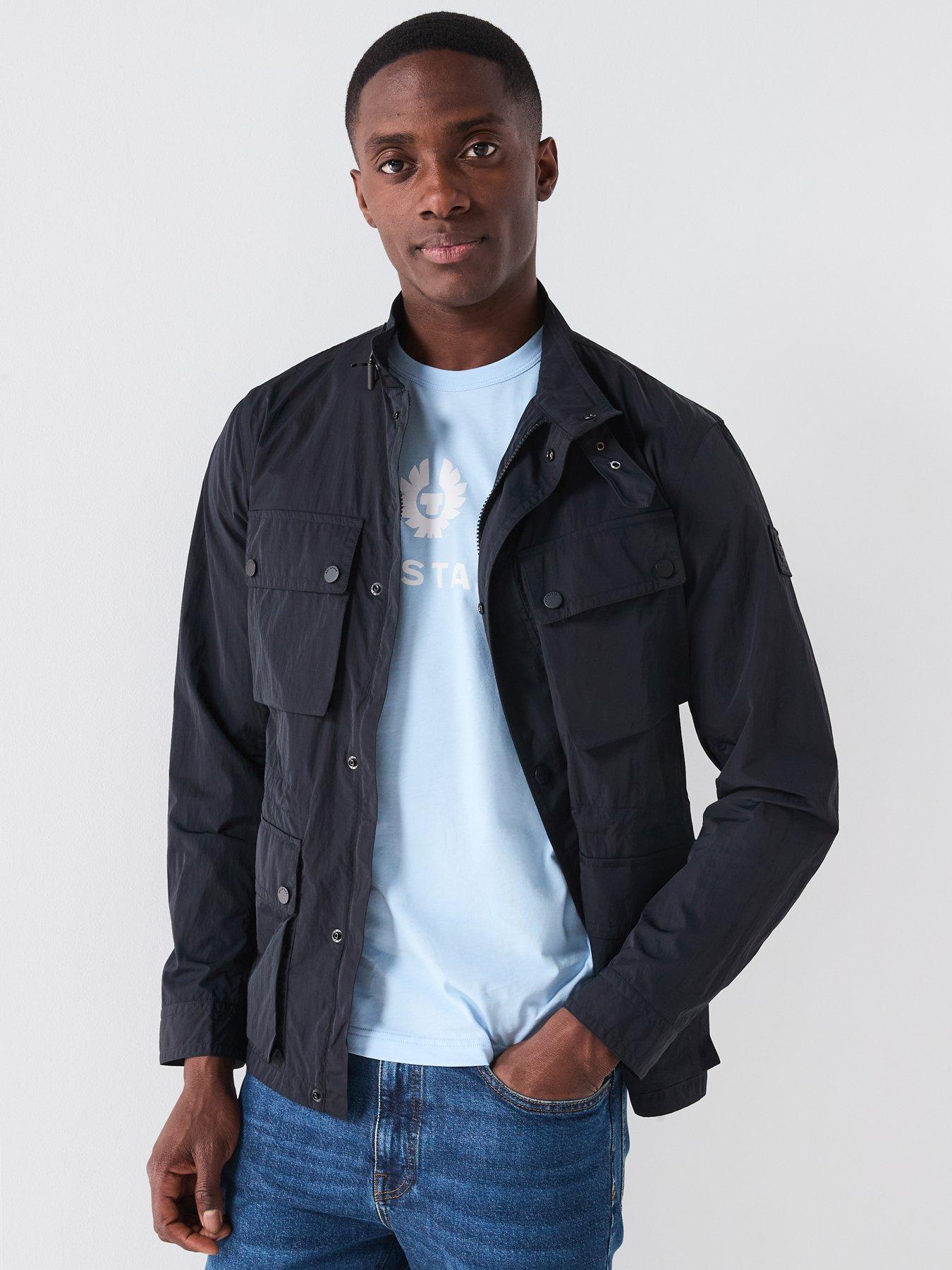 Image 1 of 6 of Belstaff Service Fieldmaster Nylon Jacket - Black