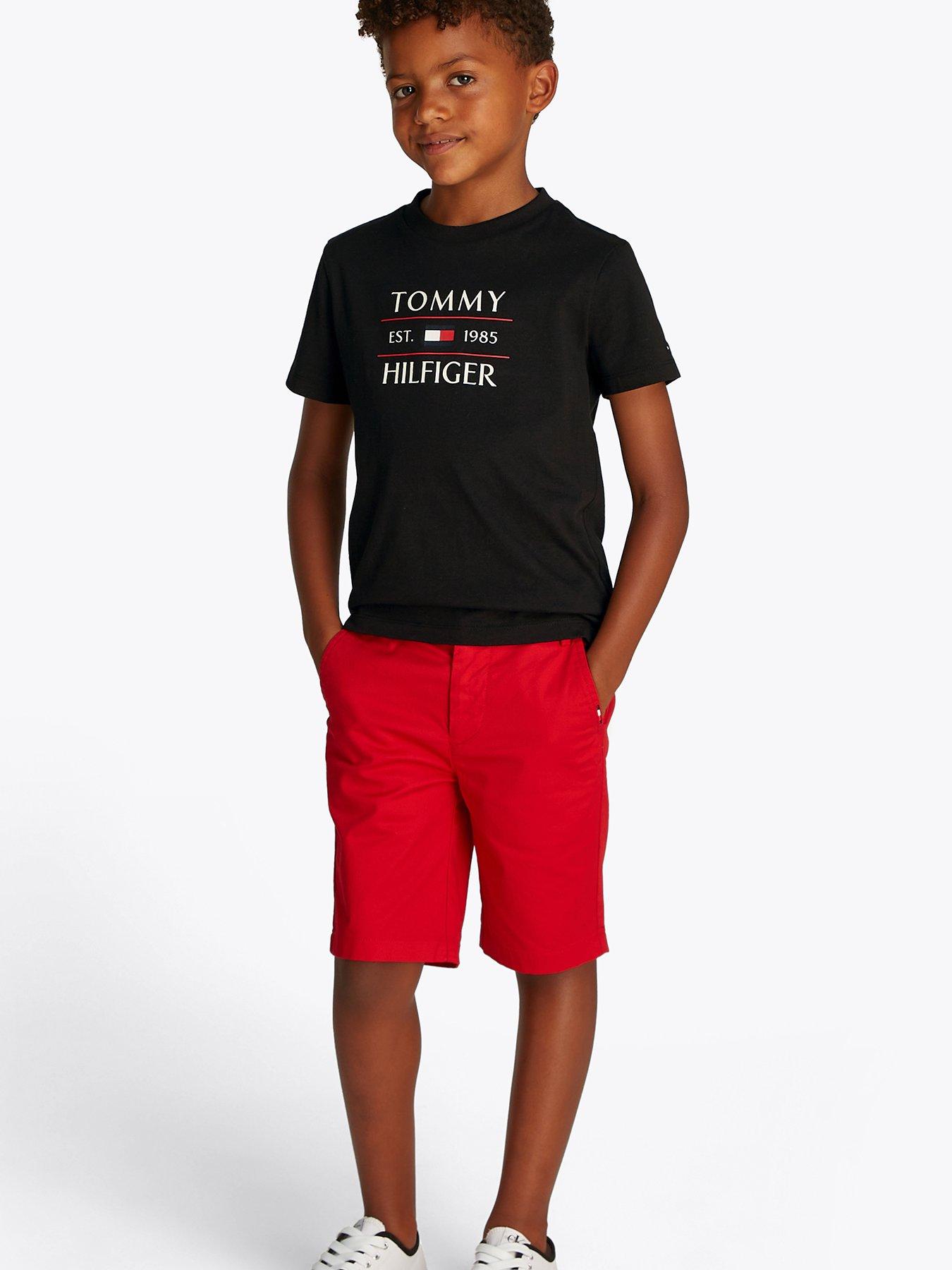undefined Boys Flag Short Sleeve T-Shirt - Black
