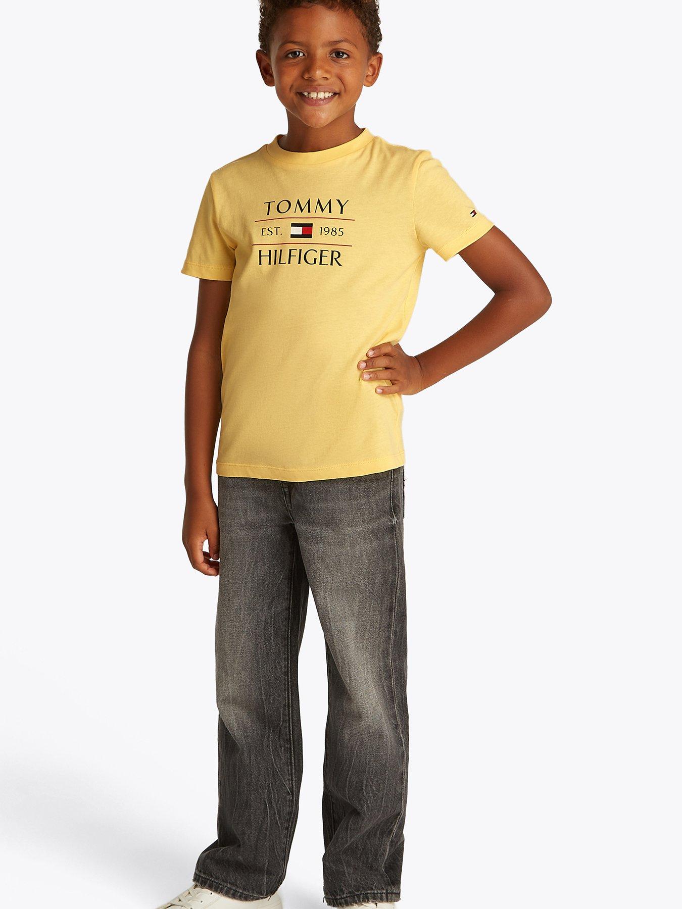 undefined Boys Flag Short Sleeve T-Shirt - Yellow