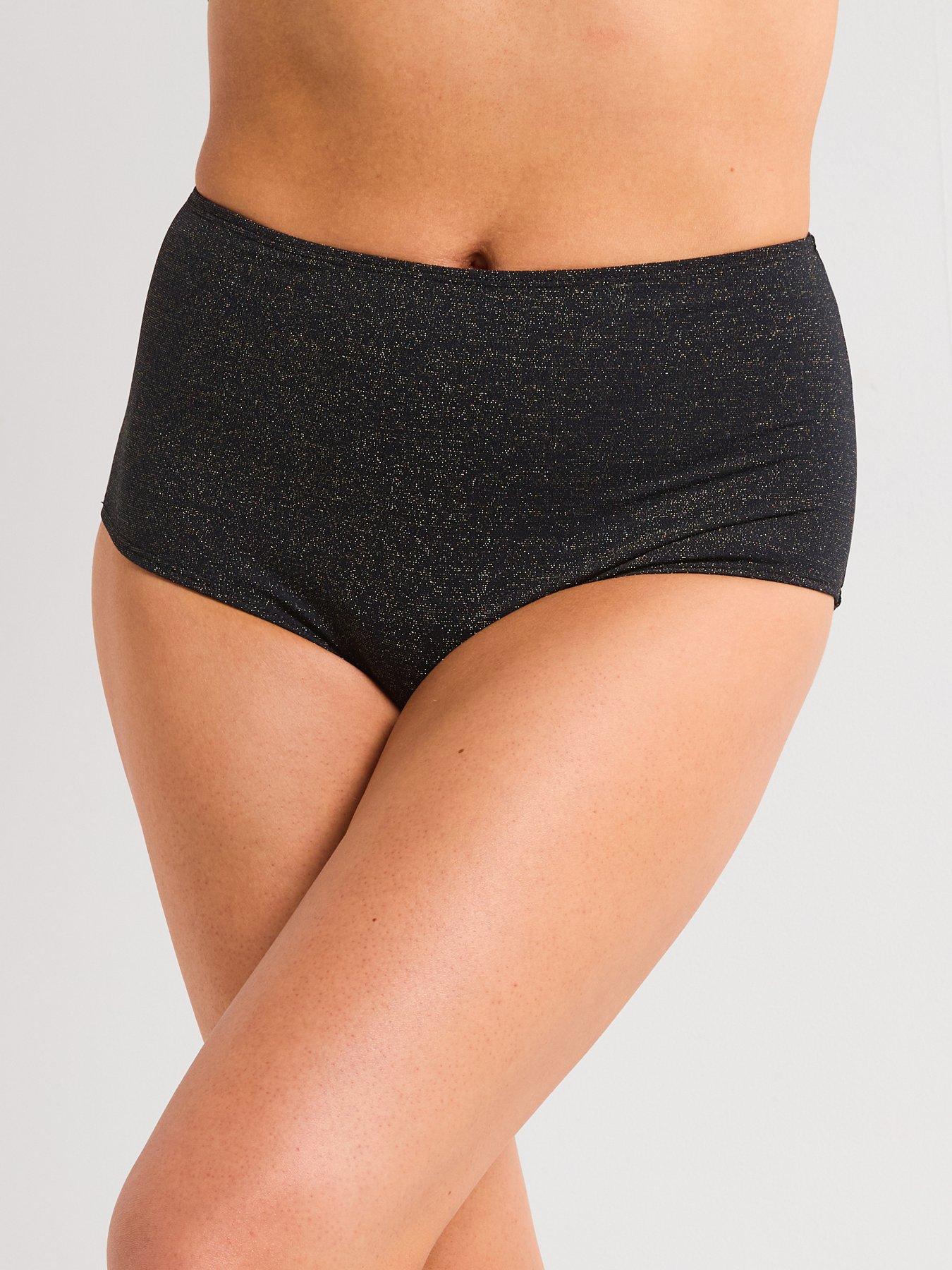 DORINA Kyra Metallic Shaping Midi Brief - Black