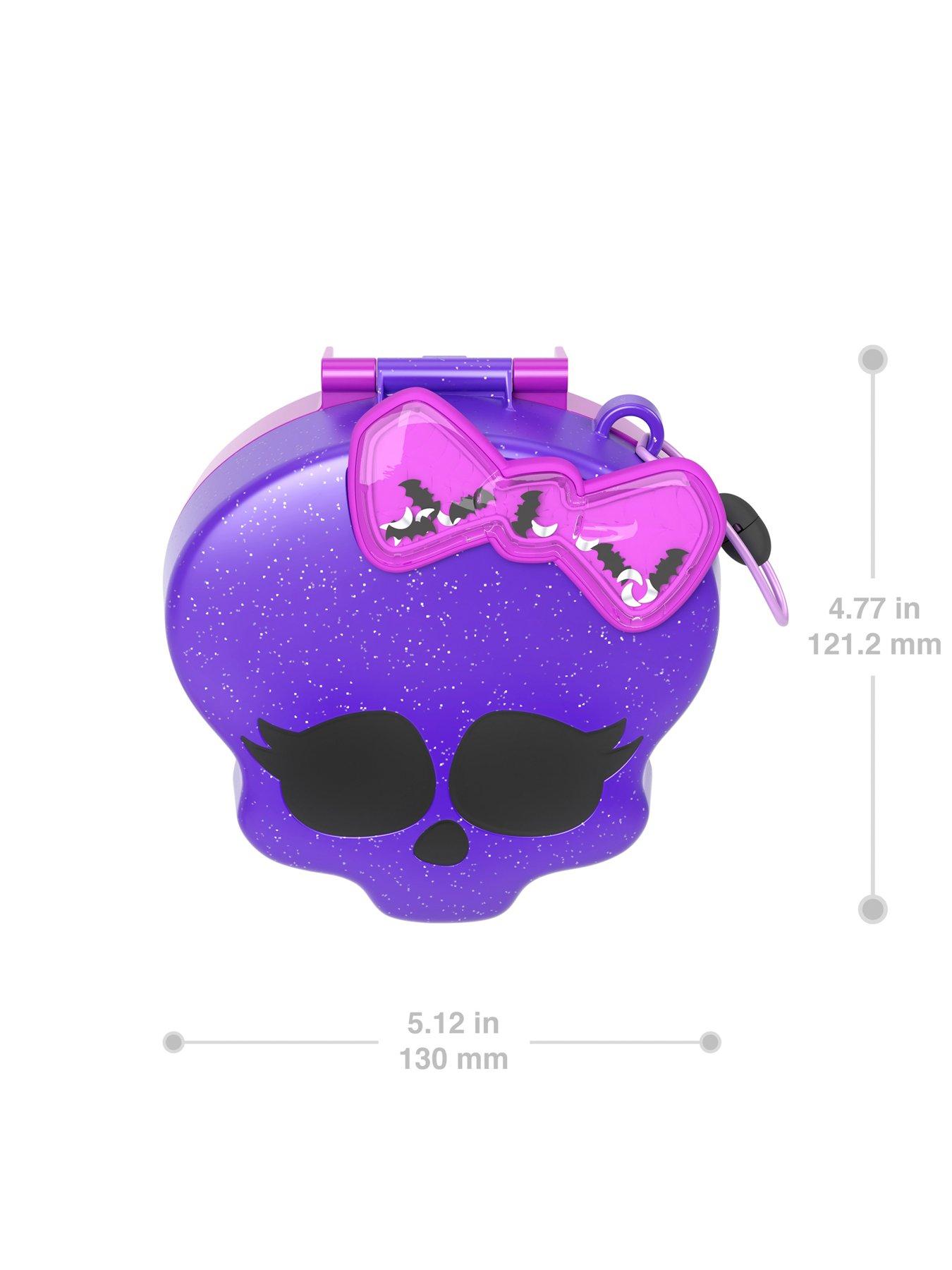 Image 5 of 6 of Polly Pocket Polly Pocket Monster High Compact with 3 Micro Dolls &amp; 10 Accessories, Opens to High School