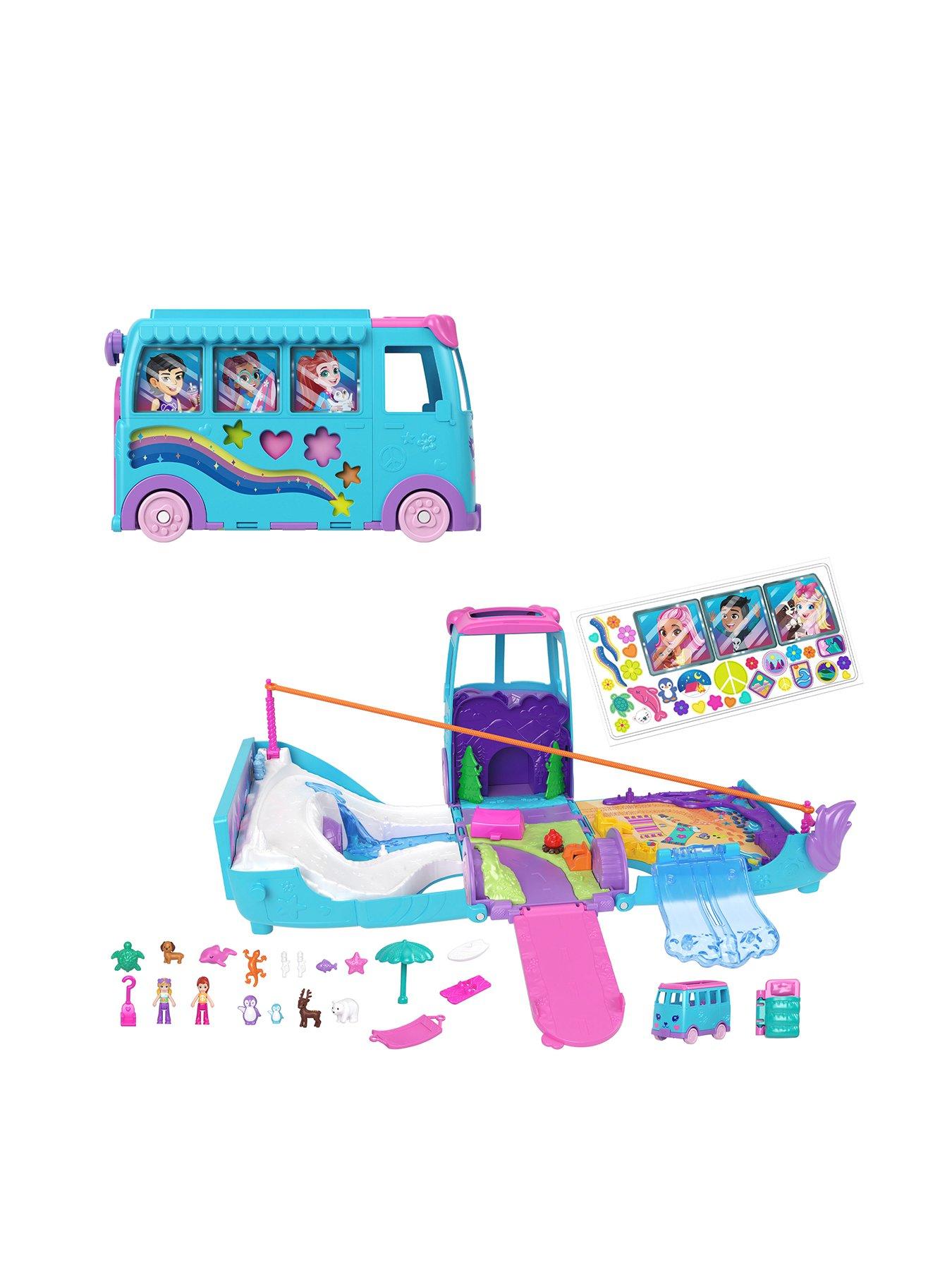 polly-pocket-polly-pocket-pet-mobile-adventure-playset-with-micro-dolls-amp-transforming-camper-van-pets-amp-toy-car