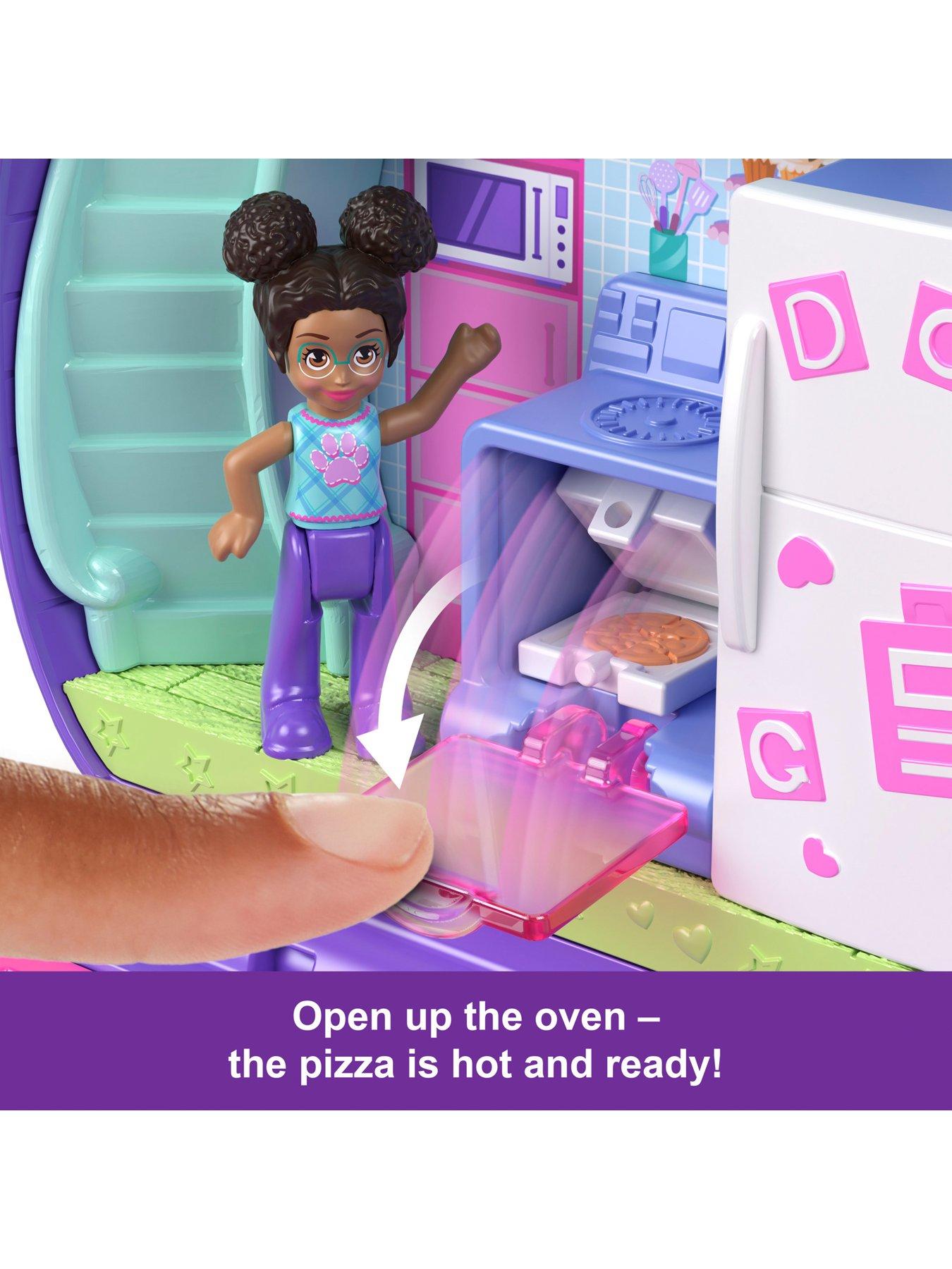 polly-pocket-polly-pocket-sleepover-puppy-compact-playset-with-1-micro-doll-and-pet-dogs-travel-toy-with-food-amp-styling-accessoriesoutfit