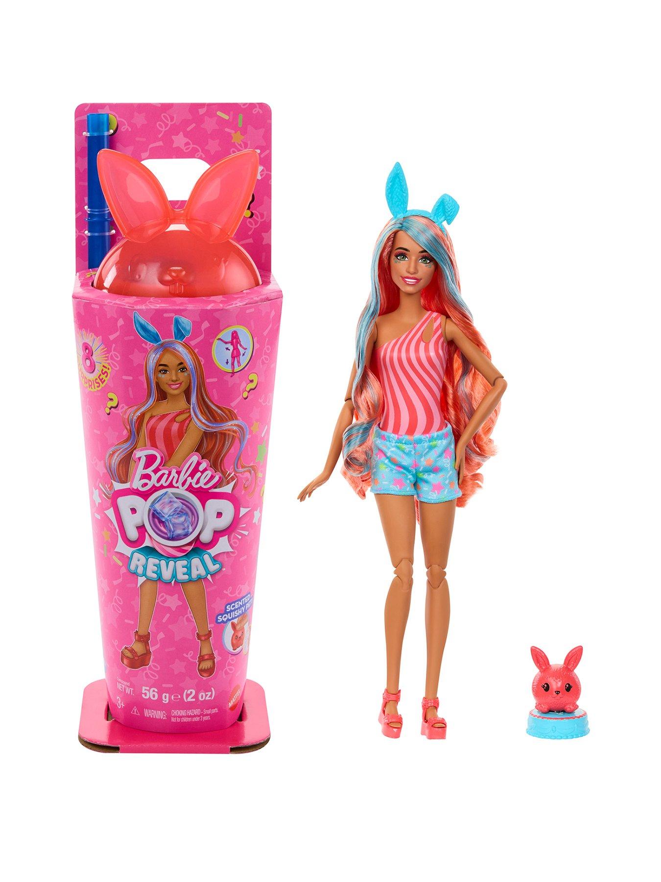 Image of Barbie Pop Reveal Shakes Series Doll  &  Accessories Set, Scented Bright Bunny Fashion Doll