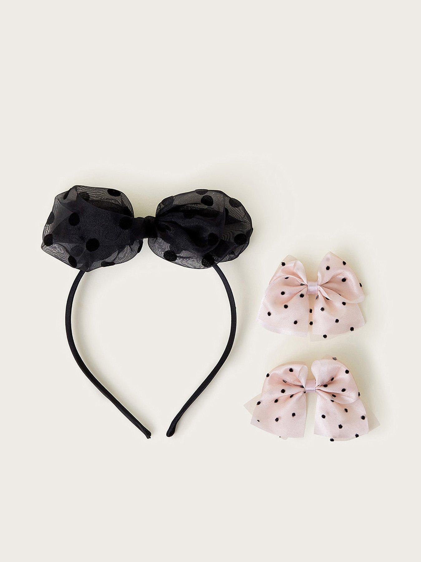 monsoon-girls-spotty-bow-headband-and-hair-clips-set-multi