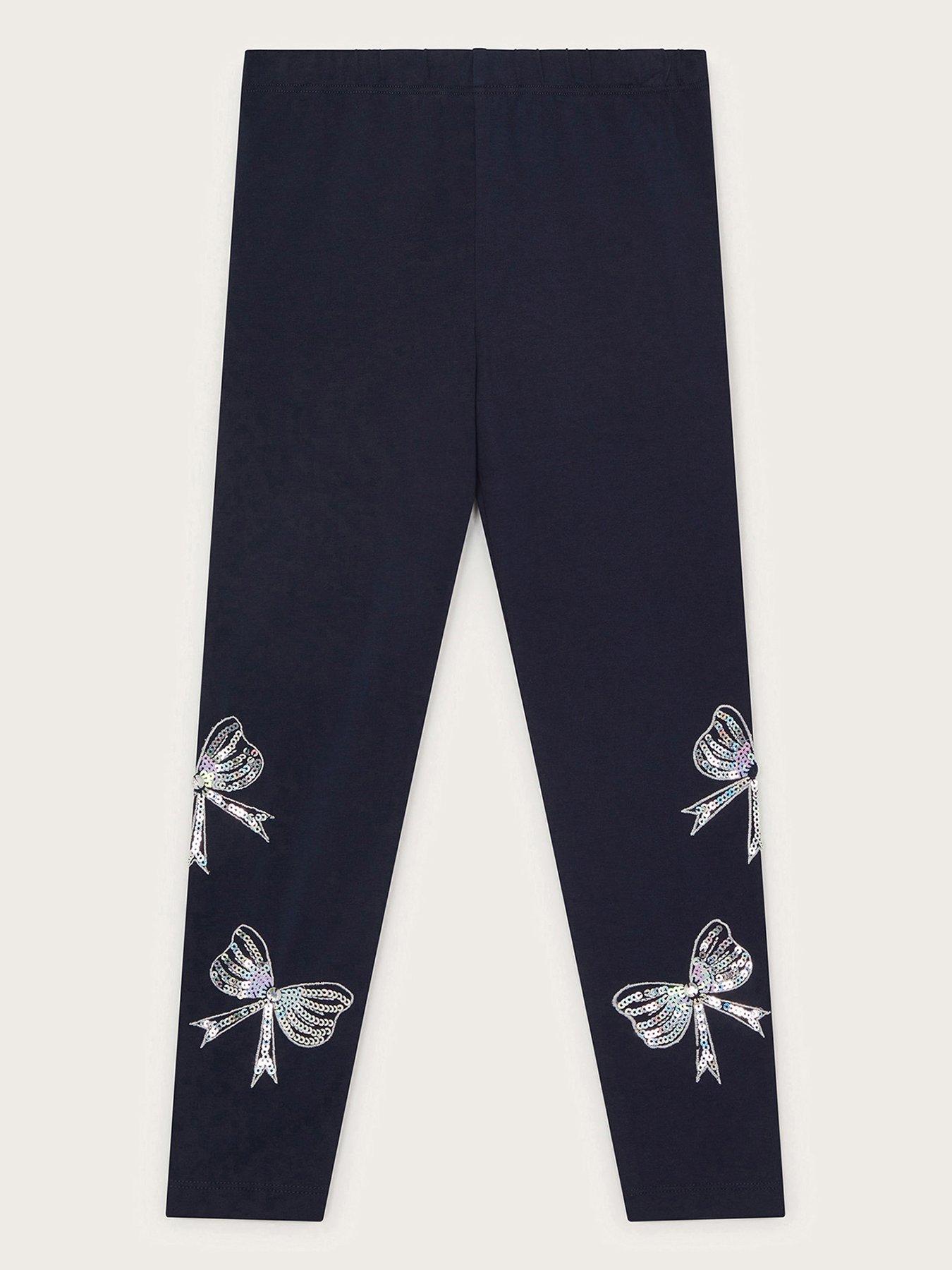 monsoon-girls-sequin-bow-leggings-navy