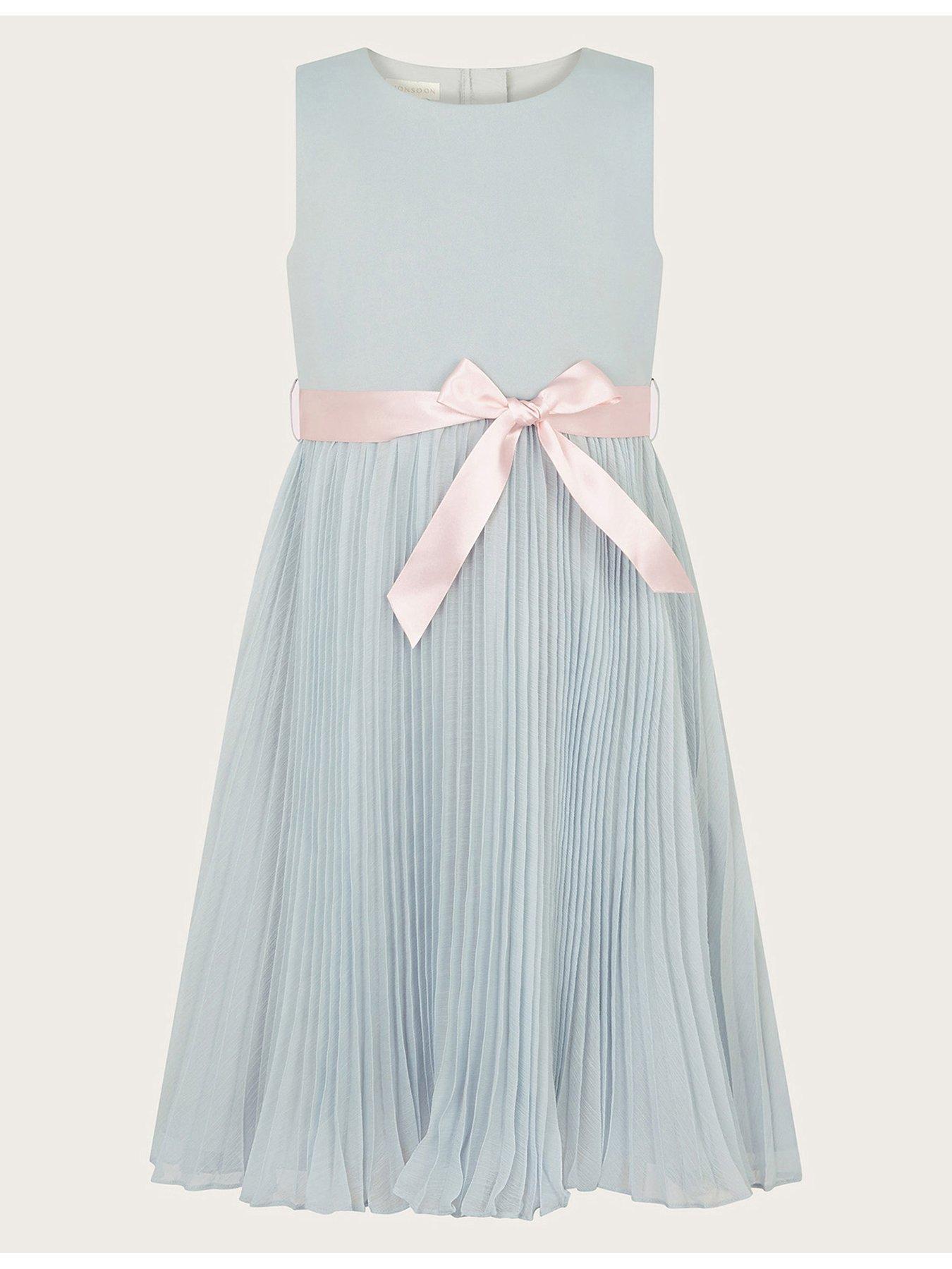 monsoon-girls-sally-scuba-pleat-dress-grey