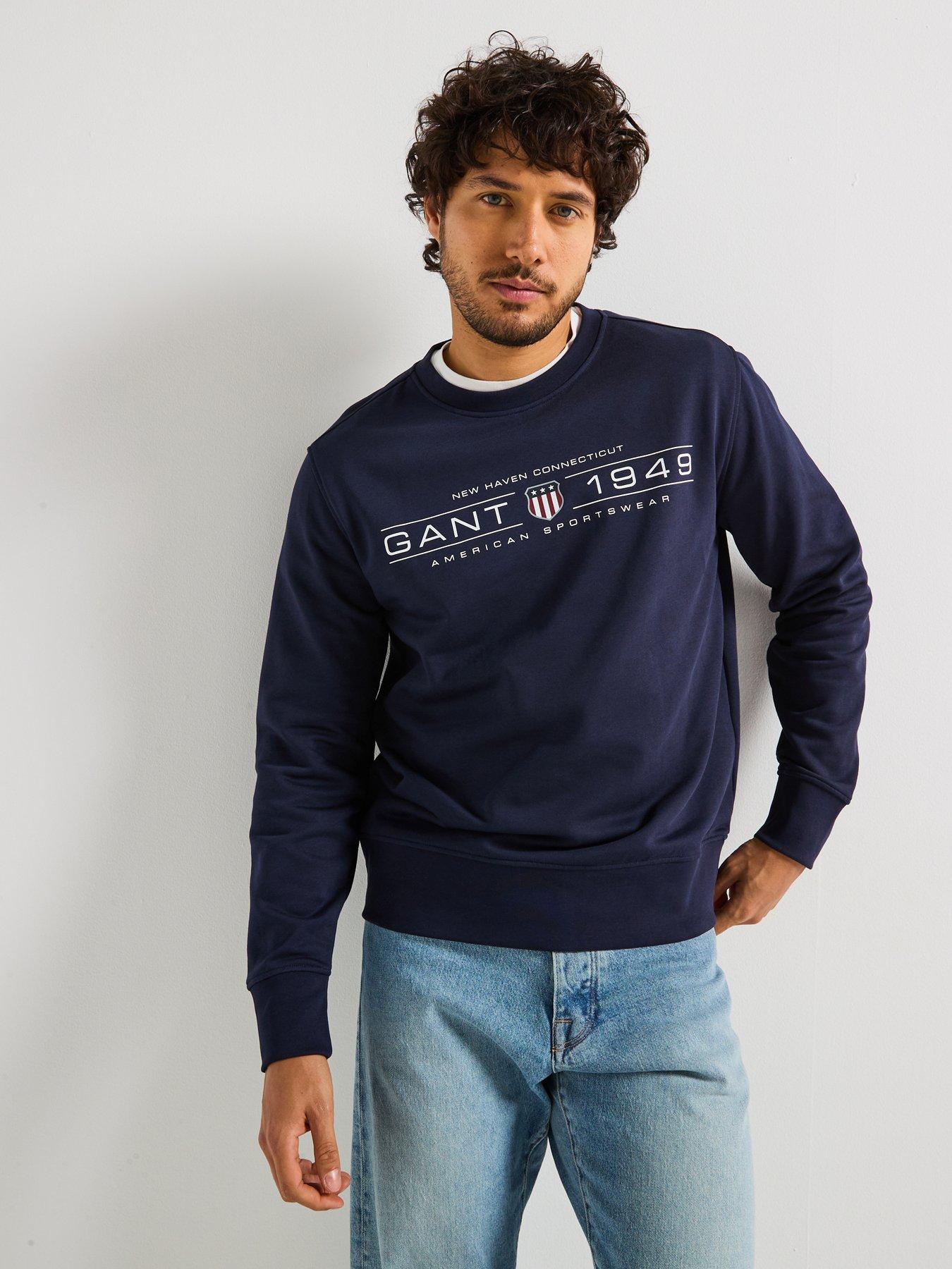 gant-graphic-crew-neck-sweatshirt-dark-bluefront