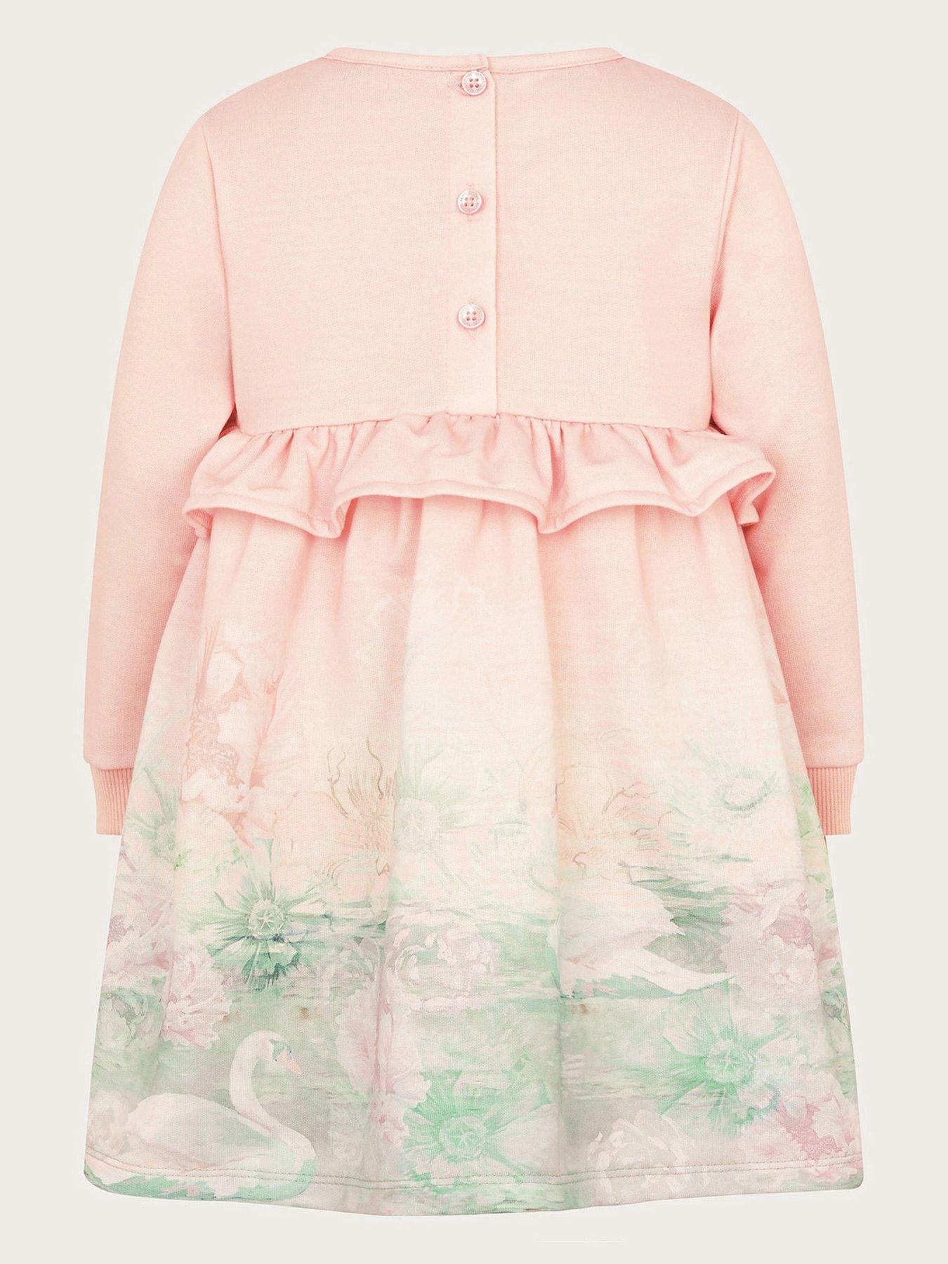 monsoon-baby-girls-swan-scene-sweatshirt-dress-pinkback