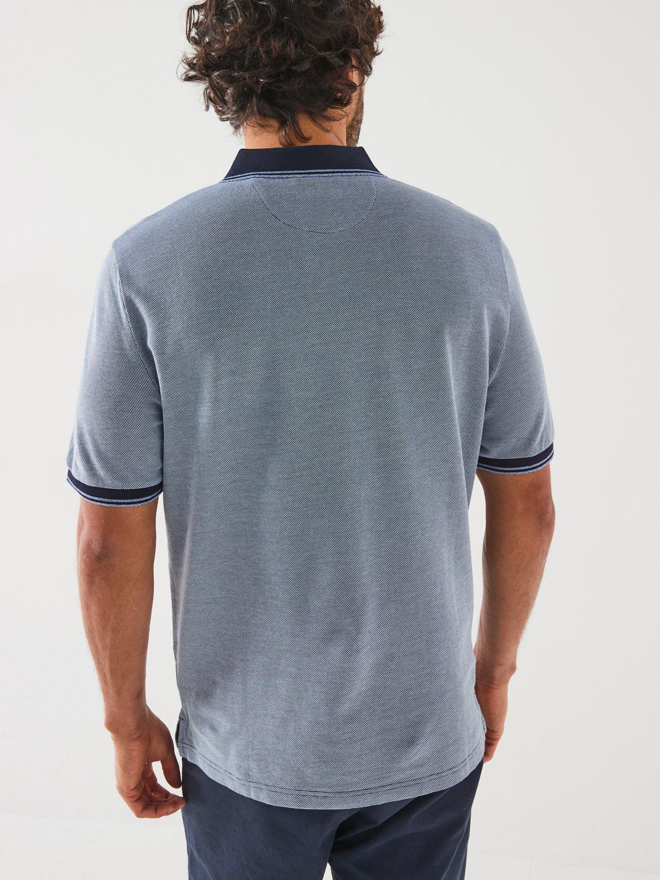 Image 2 of 6 of GANT Four Colour Pique Oxford Polo Shirt - Navy